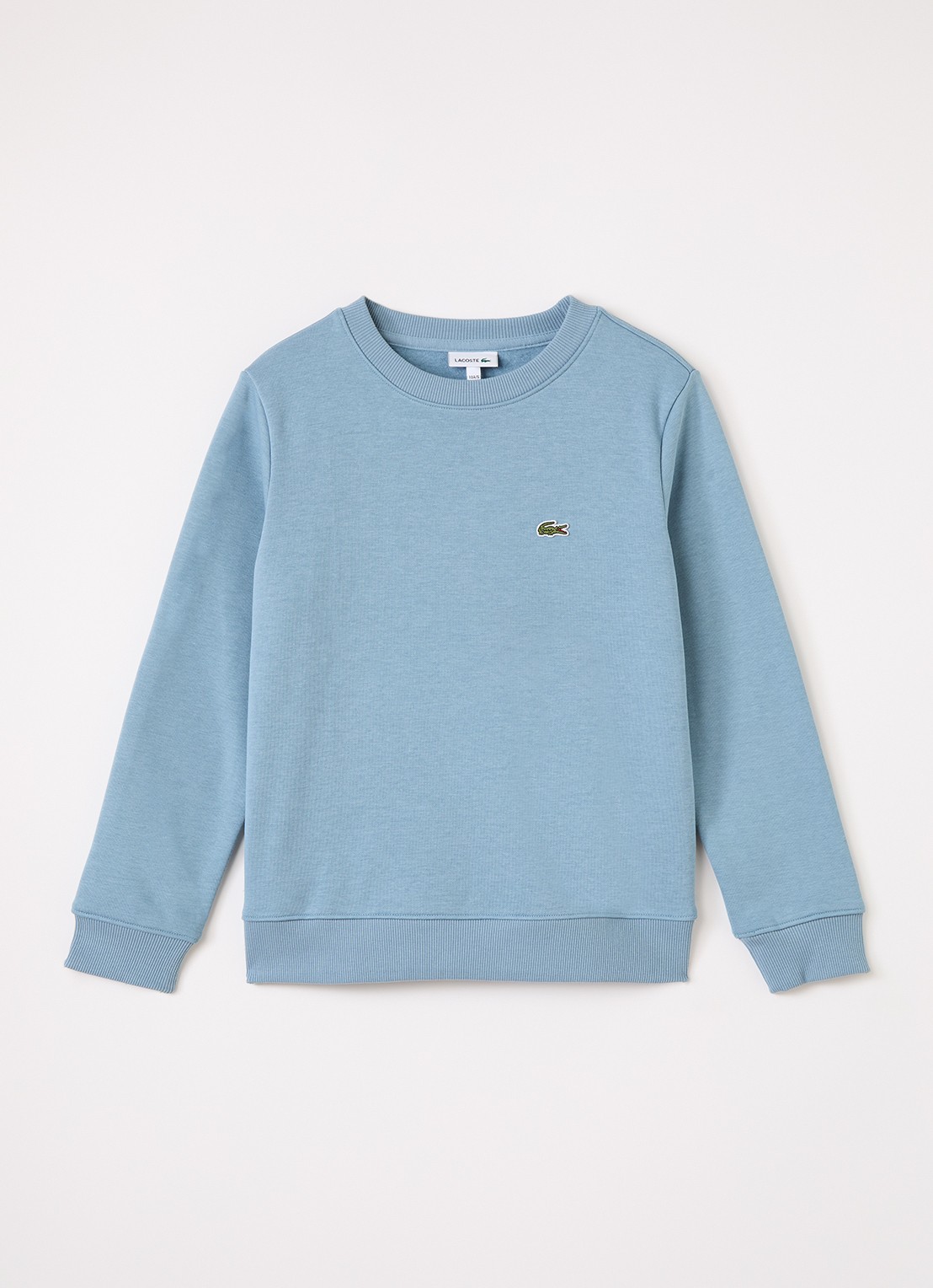 Lacoste Sweater met logoborduring - voorkant 2 lichtblauw