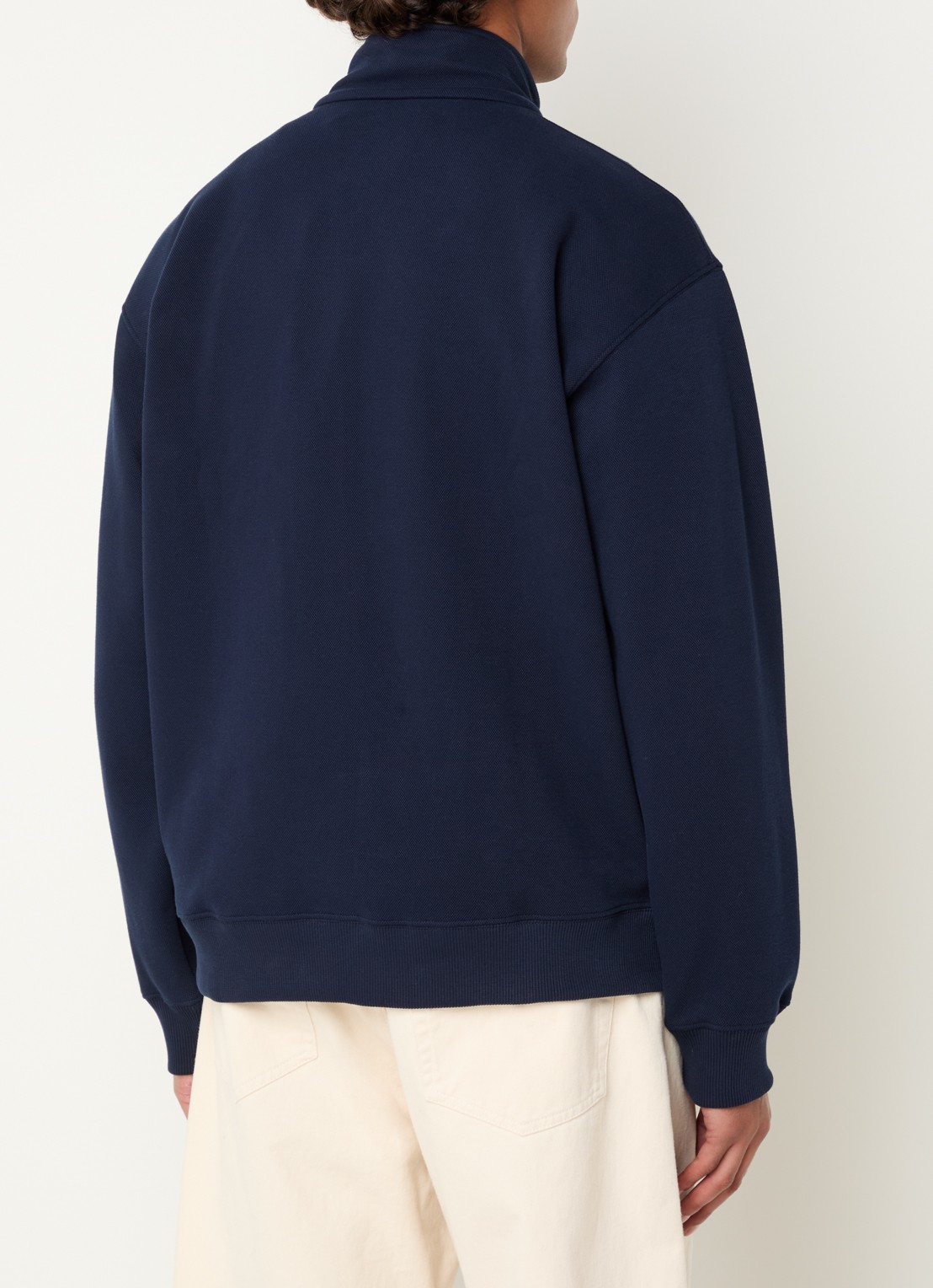 Lacoste Sweatvest met logo - achterkant 4 donkerblauw