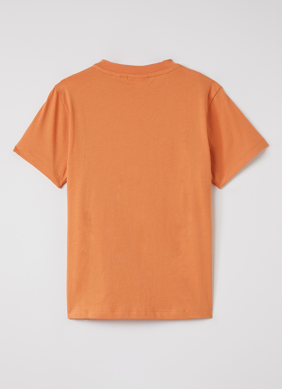Lacoste T-shirt met logo - voorkant 2 oranje