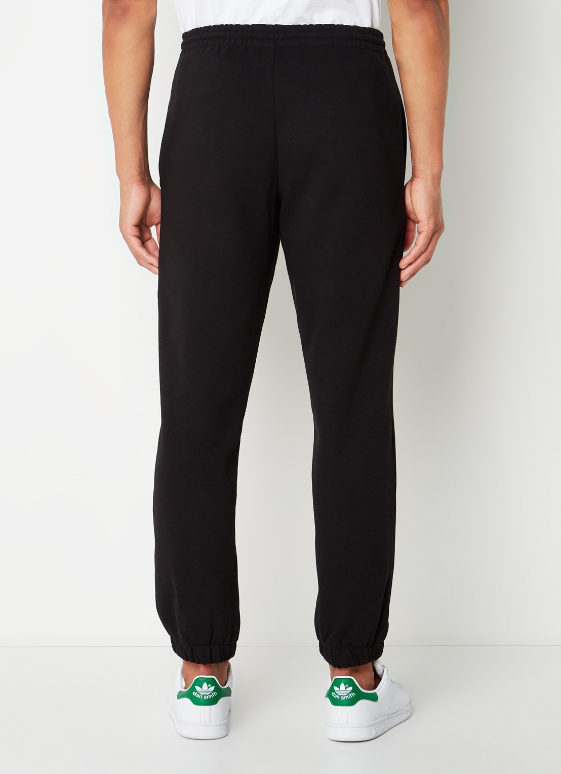 Lacoste Tapered fit joggingbroek met logoborduring - achterkant 5 zwart