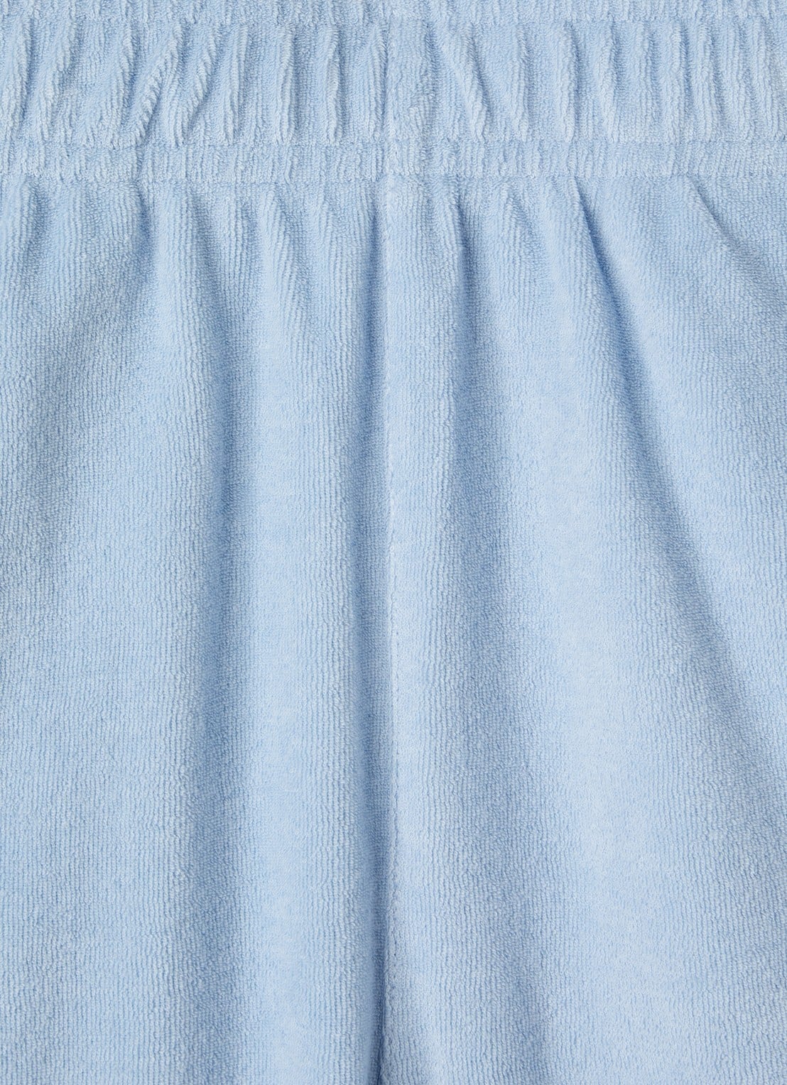 Lacoste Terry loose fit korte broek van badstof - detail lichtblauw
