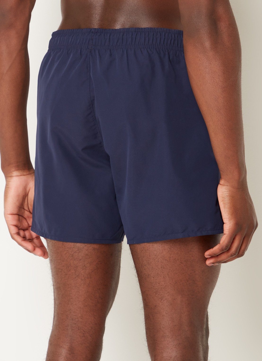 Lacoste Uni zwemshorts met logo en steekzakken - achterkant 3 royalblauw