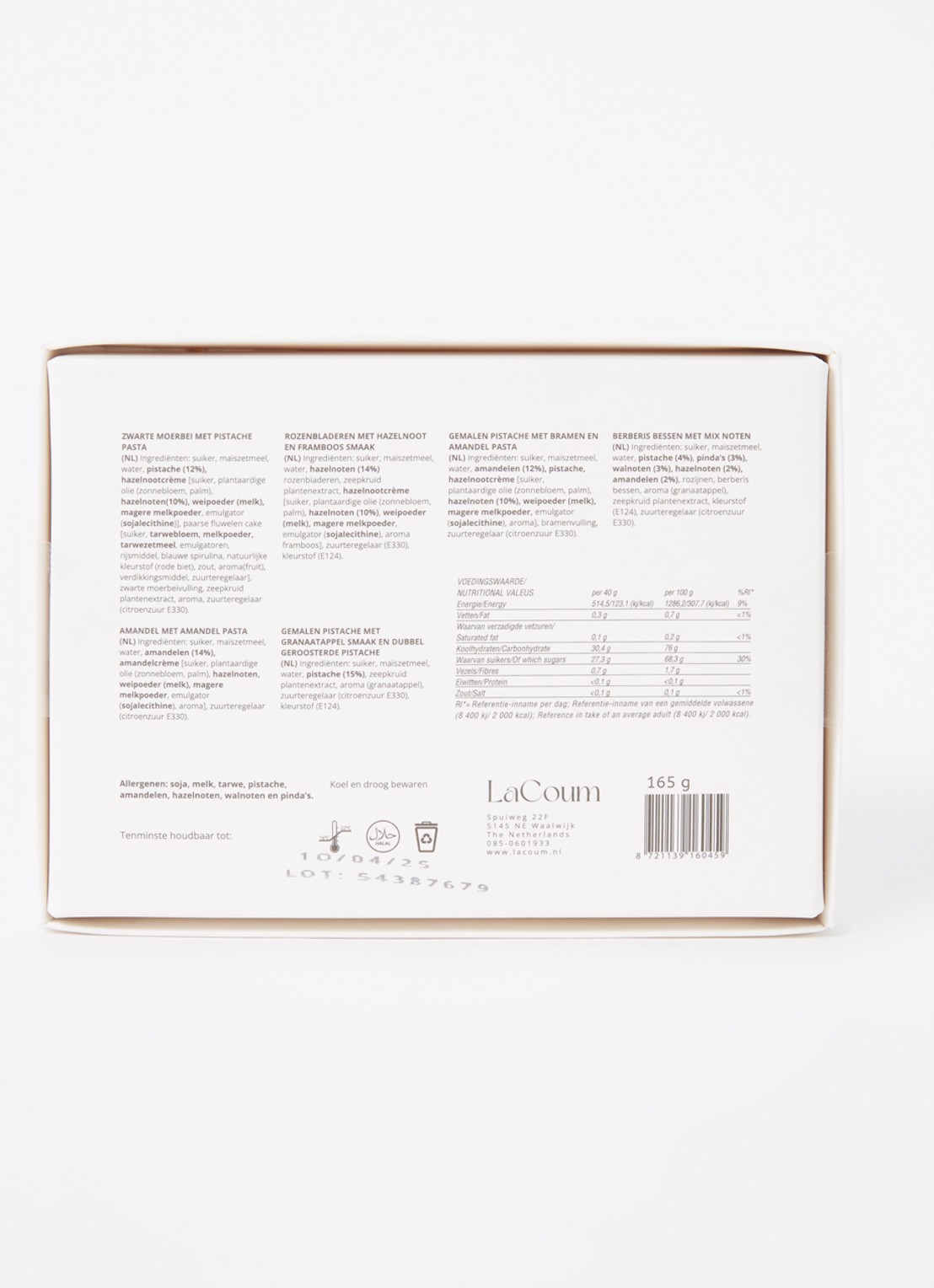 LaCoum Mediterrane delicatessen giftbox 165 gram - achterkant 2 undefined