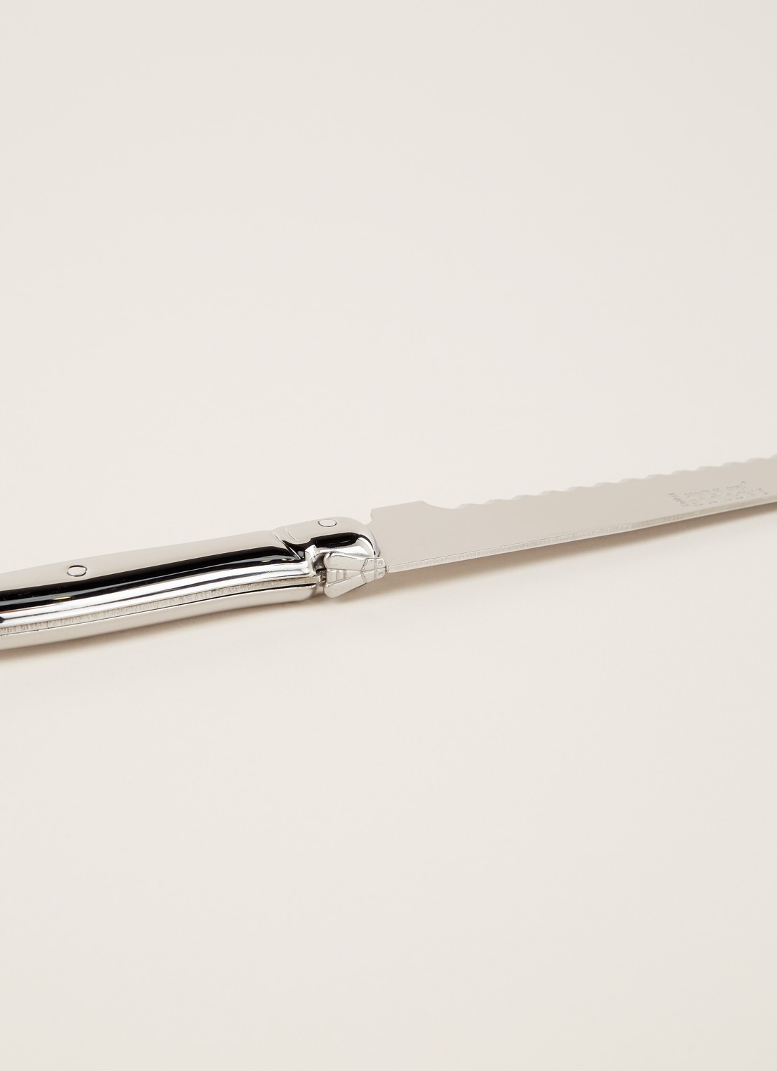 Laguiole Jean Dubost Broodmes 30 cm - voorkant 2 zilver