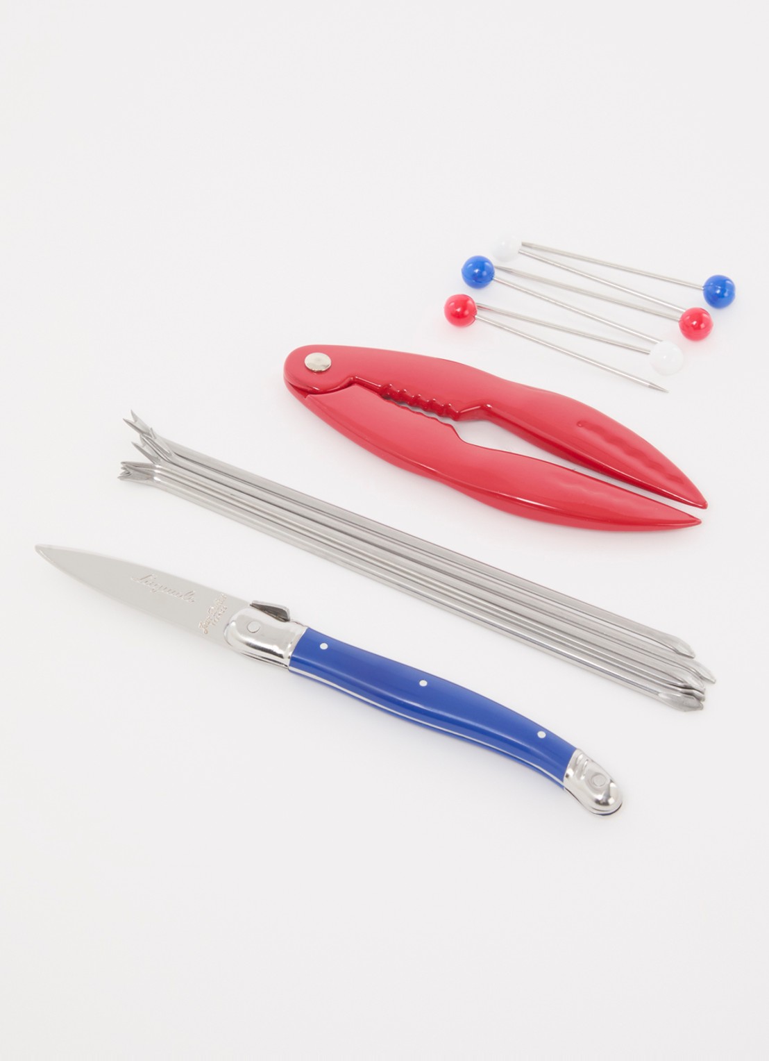 Laguiole Jean Dubost Paris zeevruchten set 14-delig - voorkant 2 multicolor