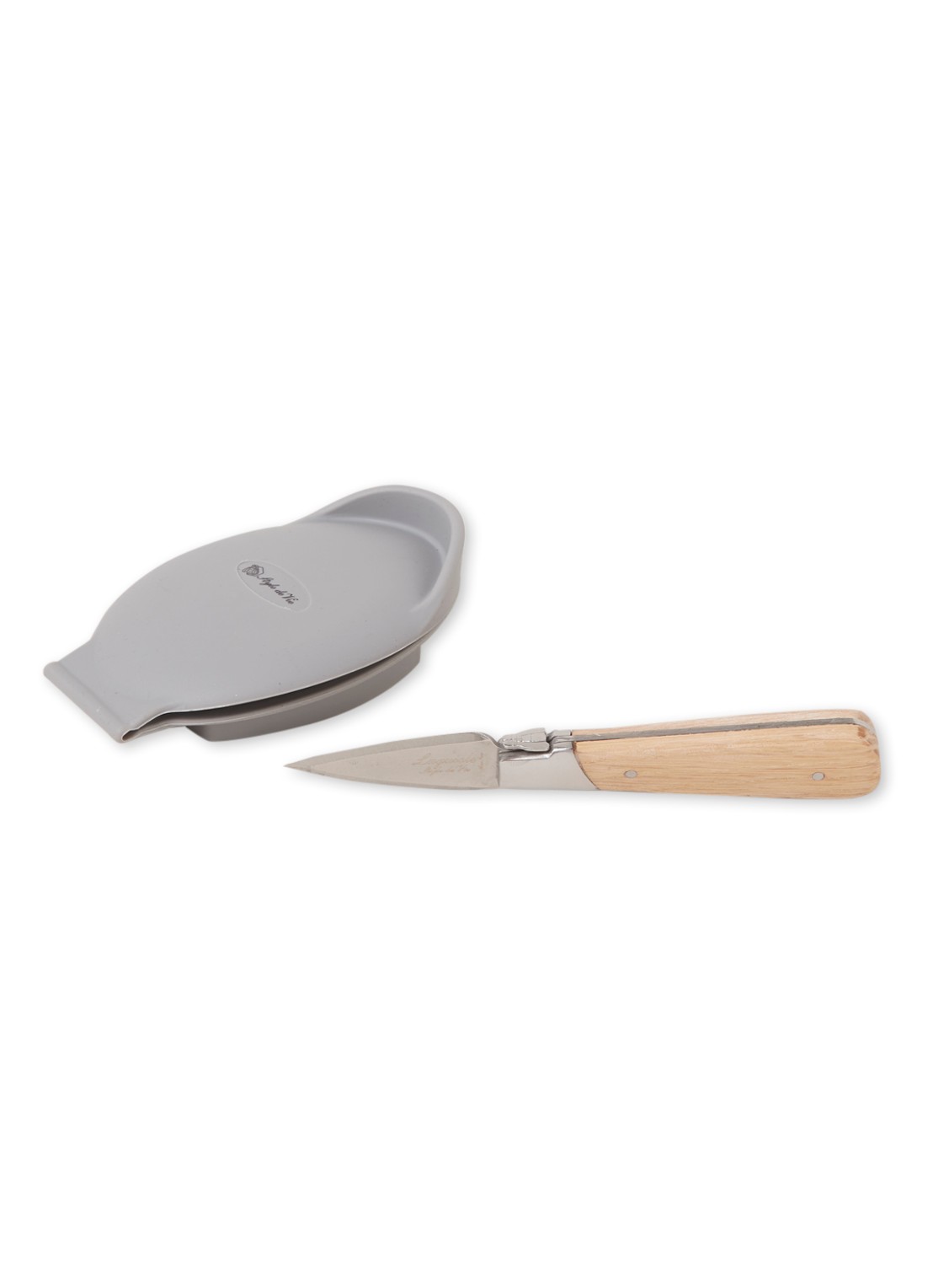 Laguiole Style de Vie Oestermes set 2-delig - voorkant 2 zilver