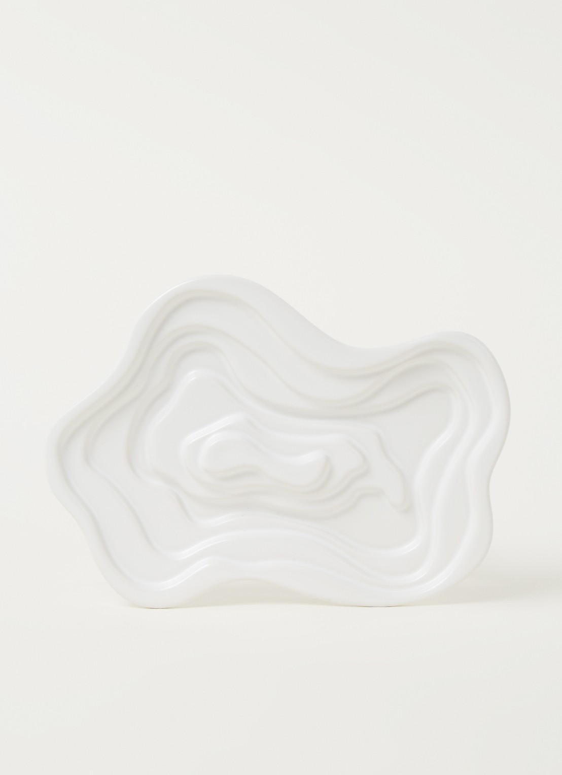 Laguiole Style de Vie Serveerschaal voor olijfolie 22 cm - voorkant 2 wit