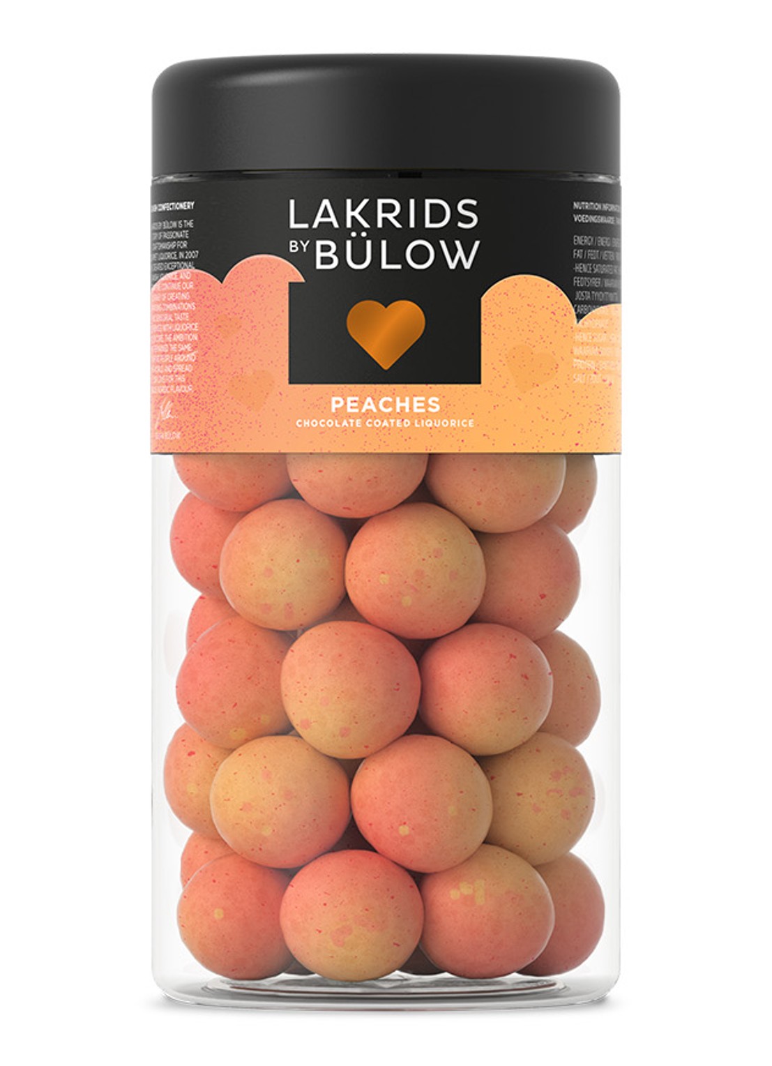 Lakrids by Bülow Regular Peaches drop met chocolade 270 gram - voorkant undefined