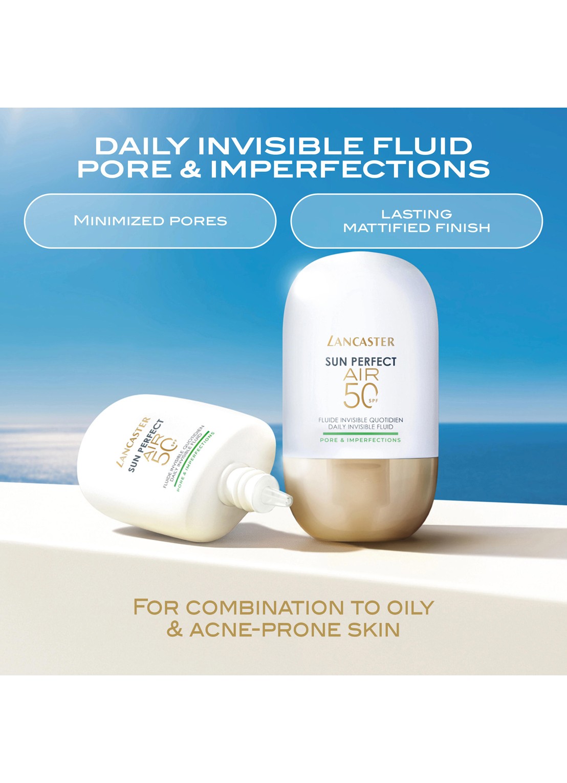 Lancaster Daily Invisible Fluid SPF50 Pore & Imperfections - zonnebrand - detail 2 undefined