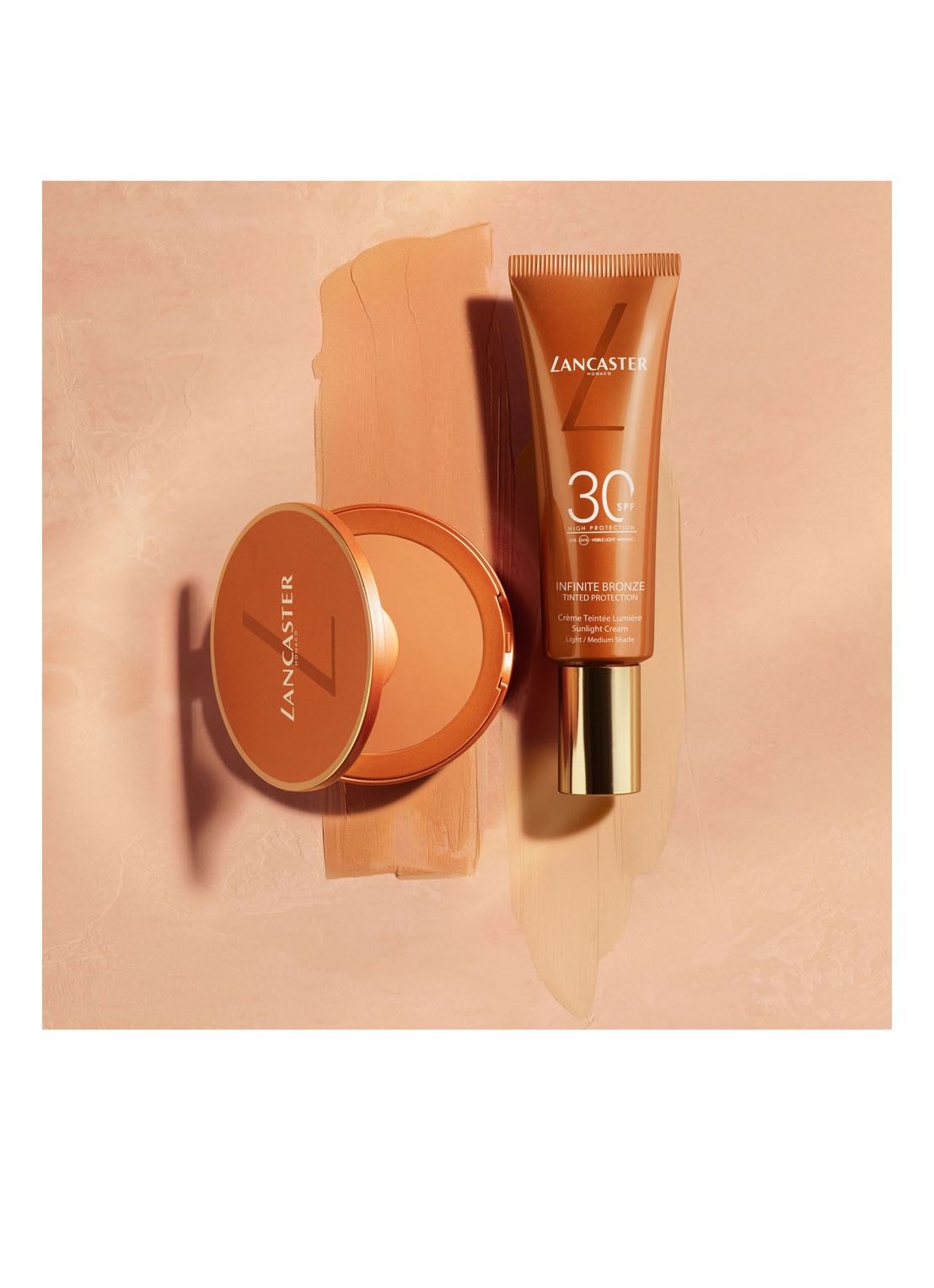 Lancaster Infinite Bronze Tinted Protection SPF 30 - getinte dagcrème - detail 7 medium/dark