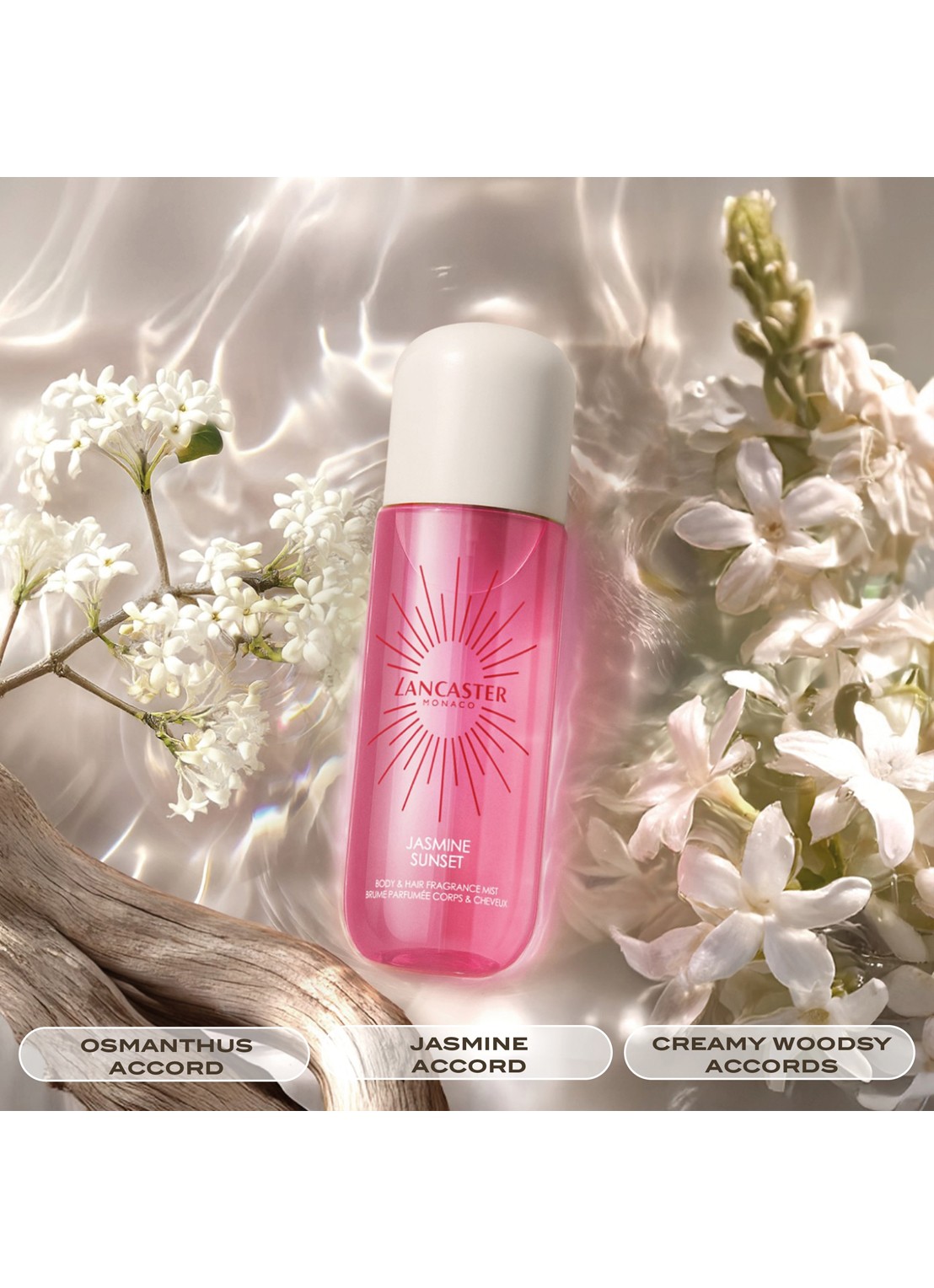 Lancaster Jasmine Sunset Body & Hair Fragrance Mist - voorkant 2 undefined