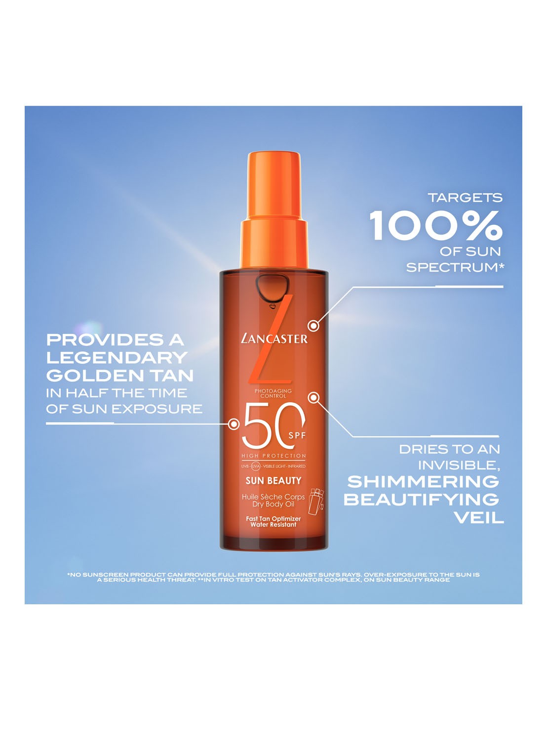 Lancaster Sun Beauty Dry Body Oil SPF 50 - zonneolie - detail 4 undefined