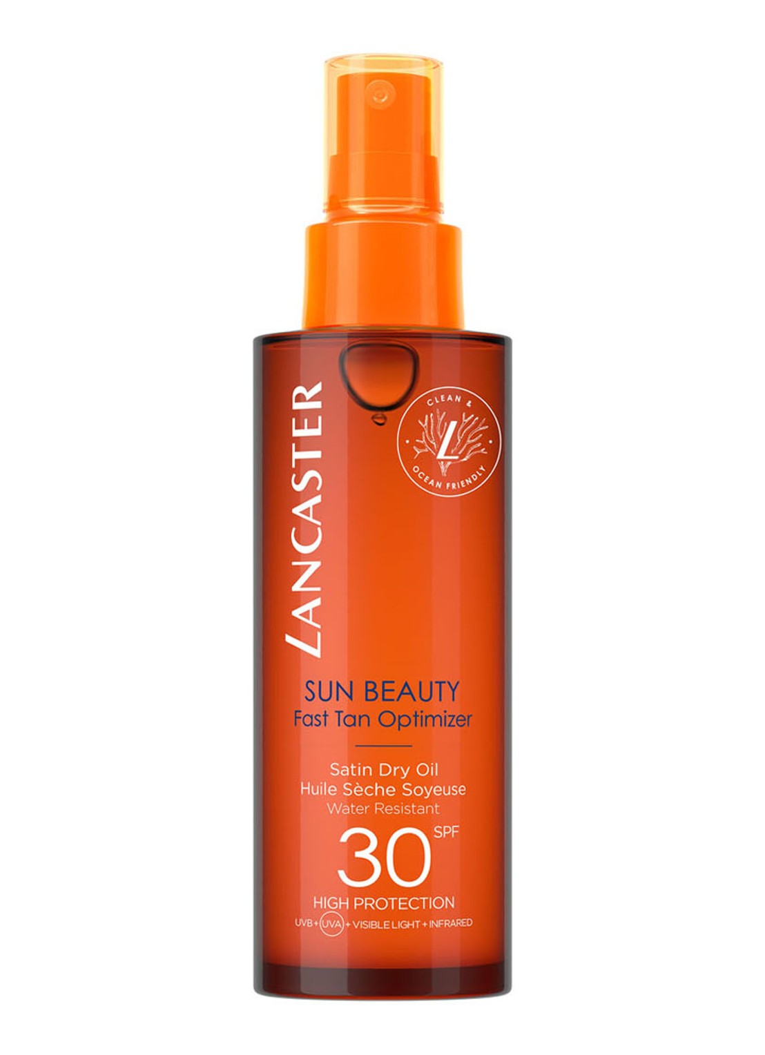 Lancaster Sun Beauty Fast Tan Optimizer Satin Dry Oil SPF 30 - zonneolie - voorkant 6 undefined