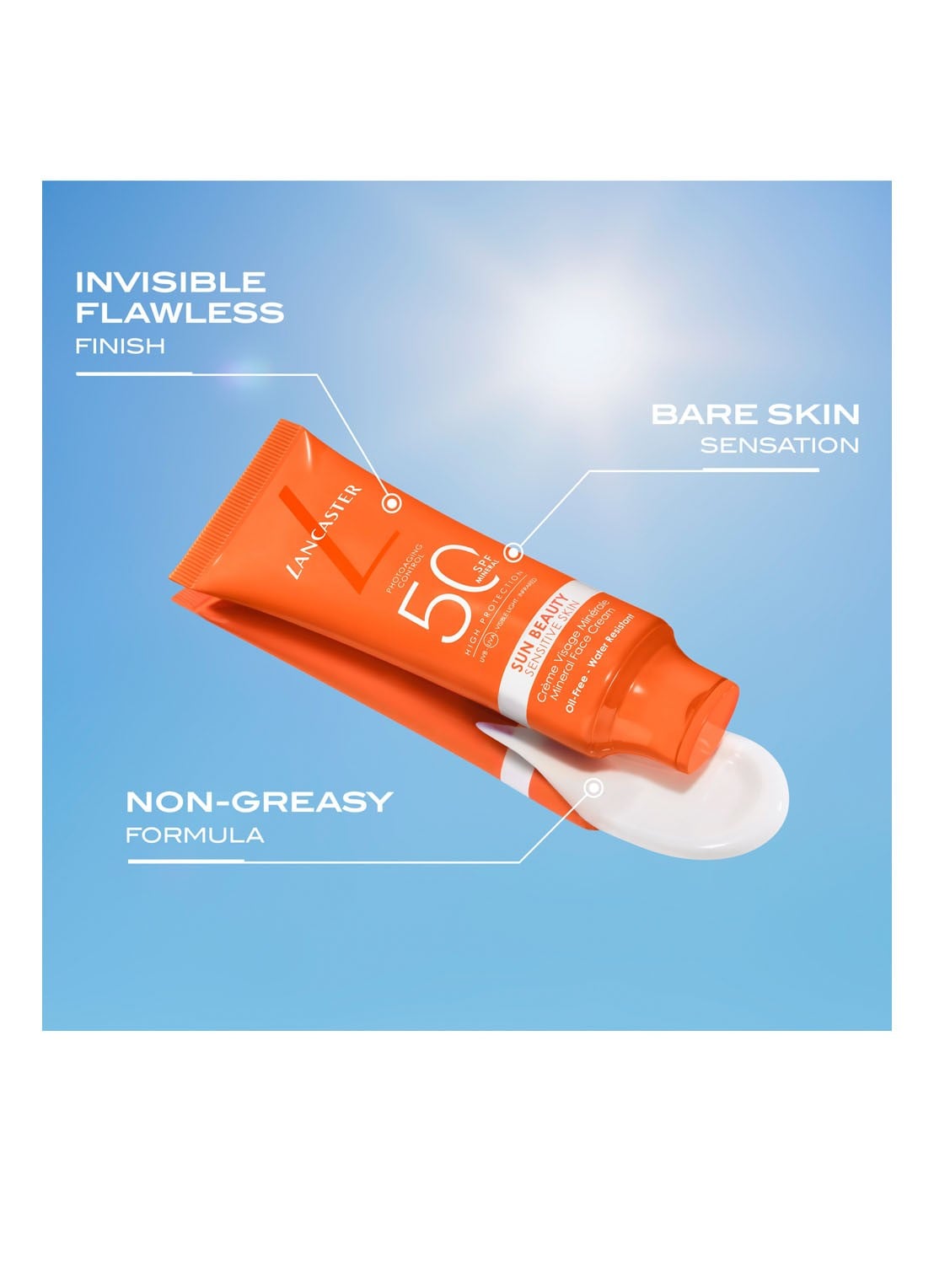 Lancaster Sun Beauty Sensitive Skin Mineral Face Cream SPF 50 - dagcrème - detail 2 undefined