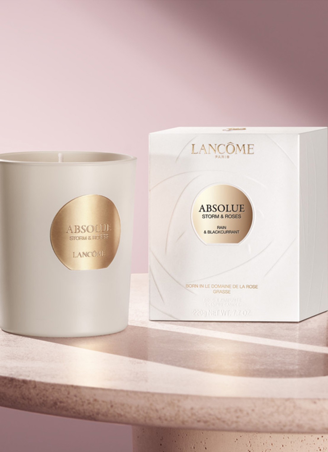Lancôme Absolue Les Parfums Storm & Roses  - geurkaars 220 gram - voorkant 5 undefined
