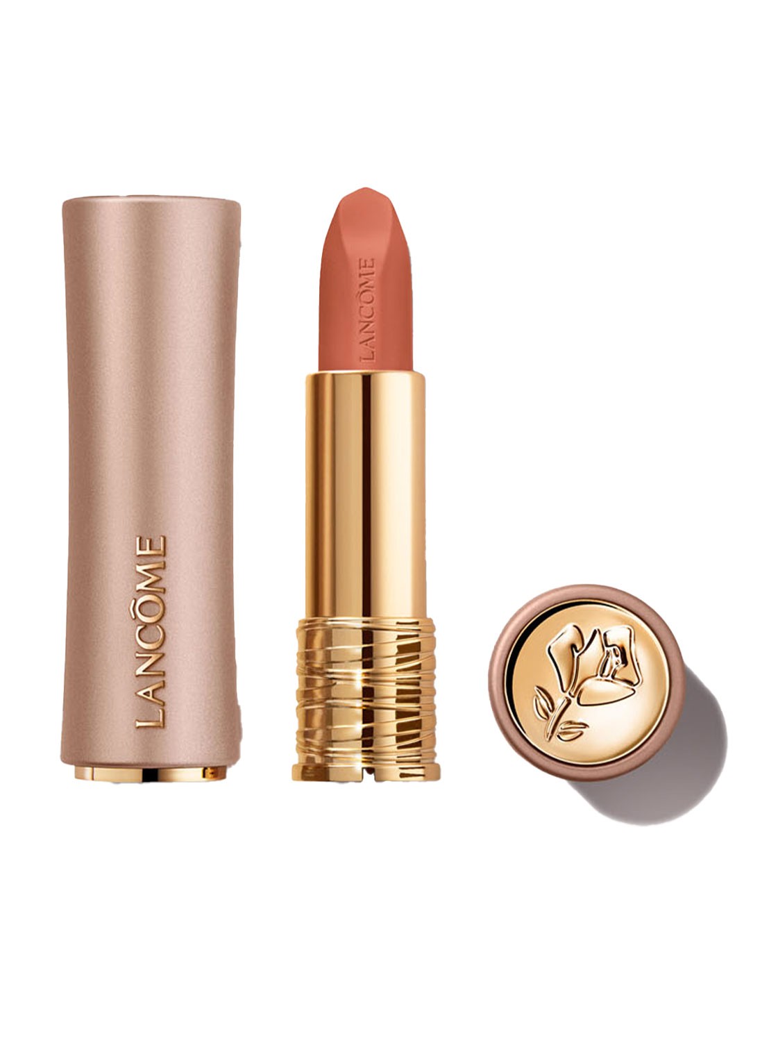 Lancôme L'Absolu Rouge Intimatte Lippenstift - voorkant 4 220 french blush