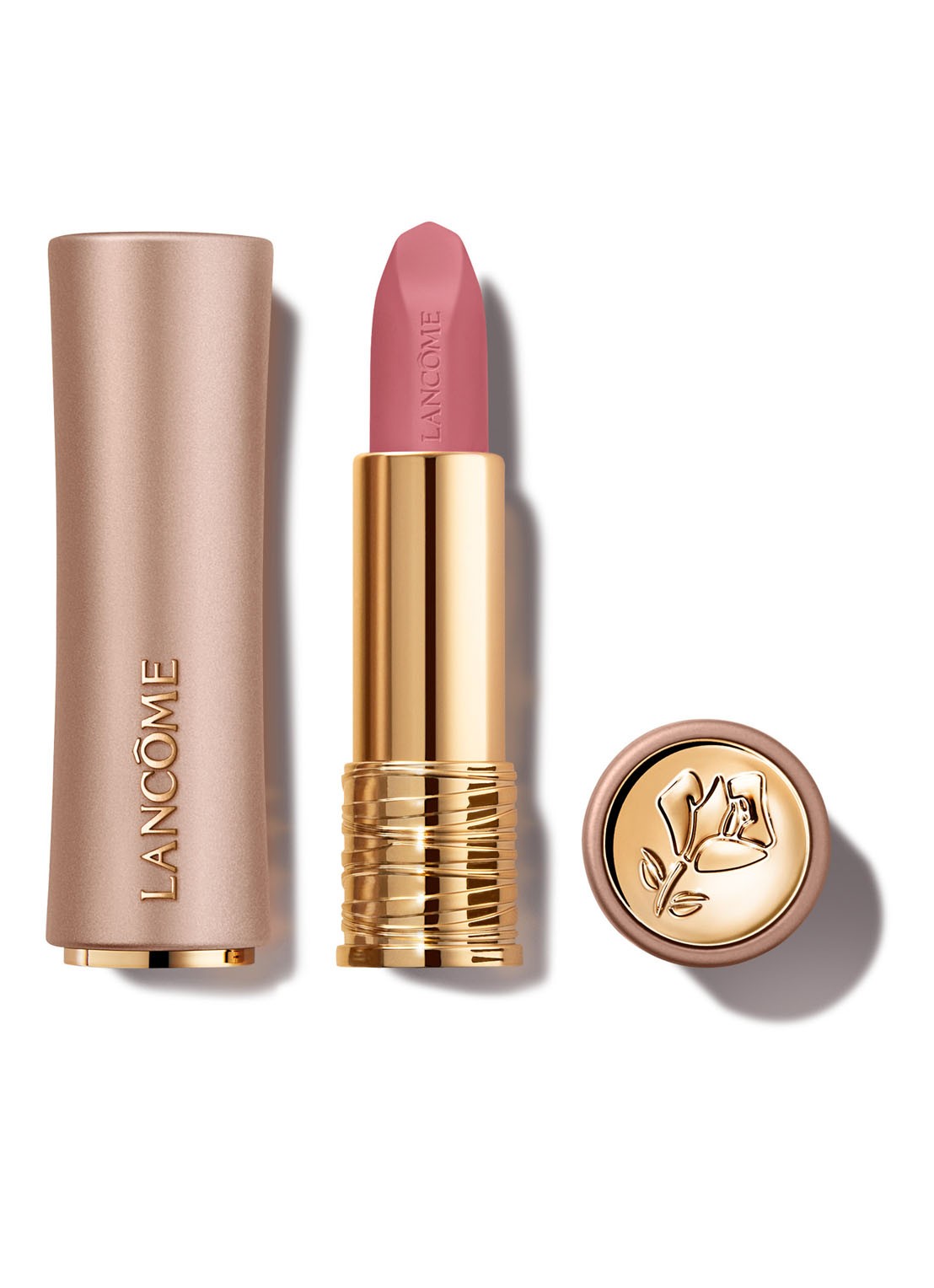 Lancôme L'Absolu Rouge Intimatte Lippenstift - voorkant 6 320 hush hush