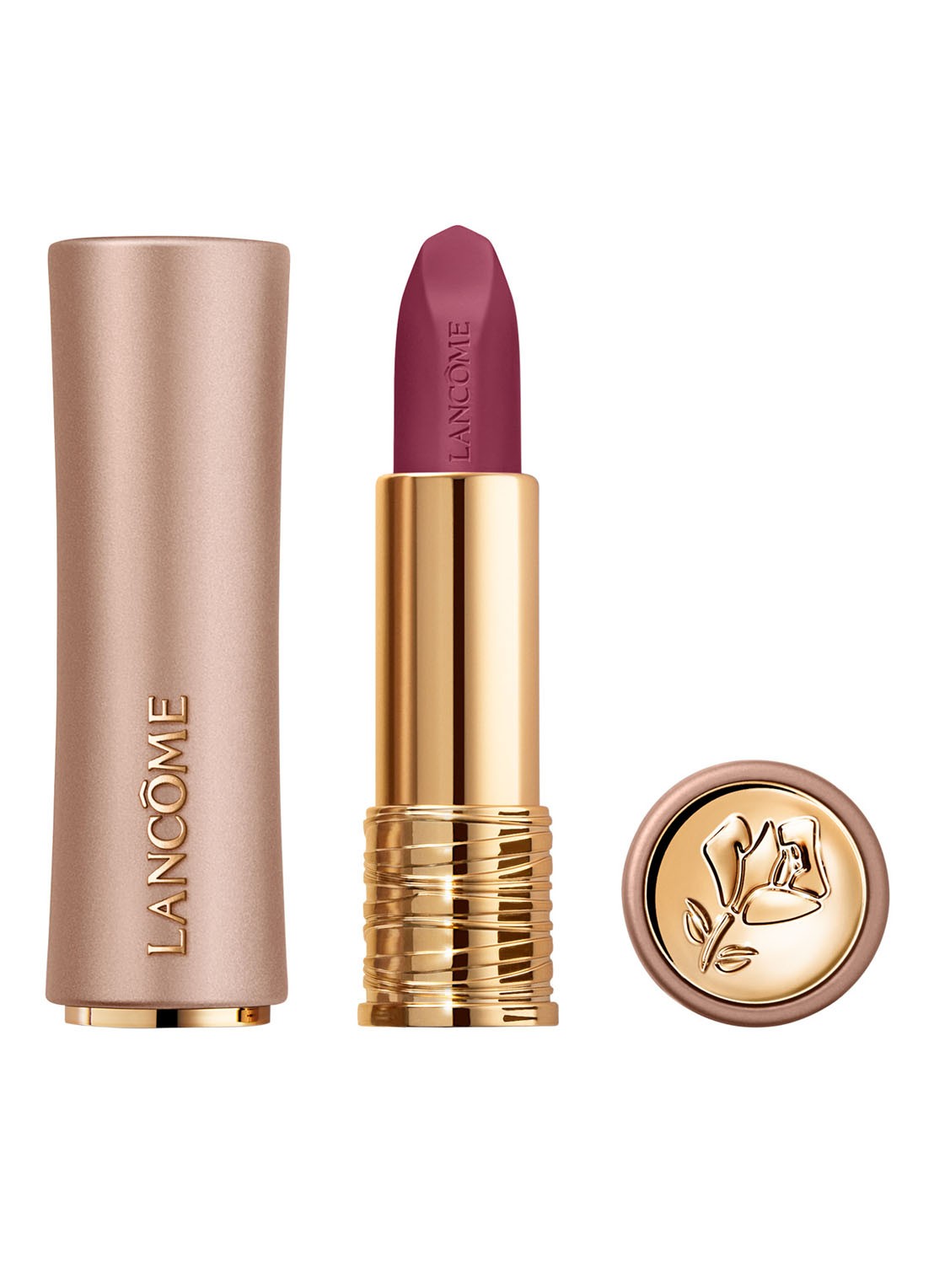 Lancôme L'Absolu Rouge Intimatte Lippenstift - voorkant 6 440 got me blushing