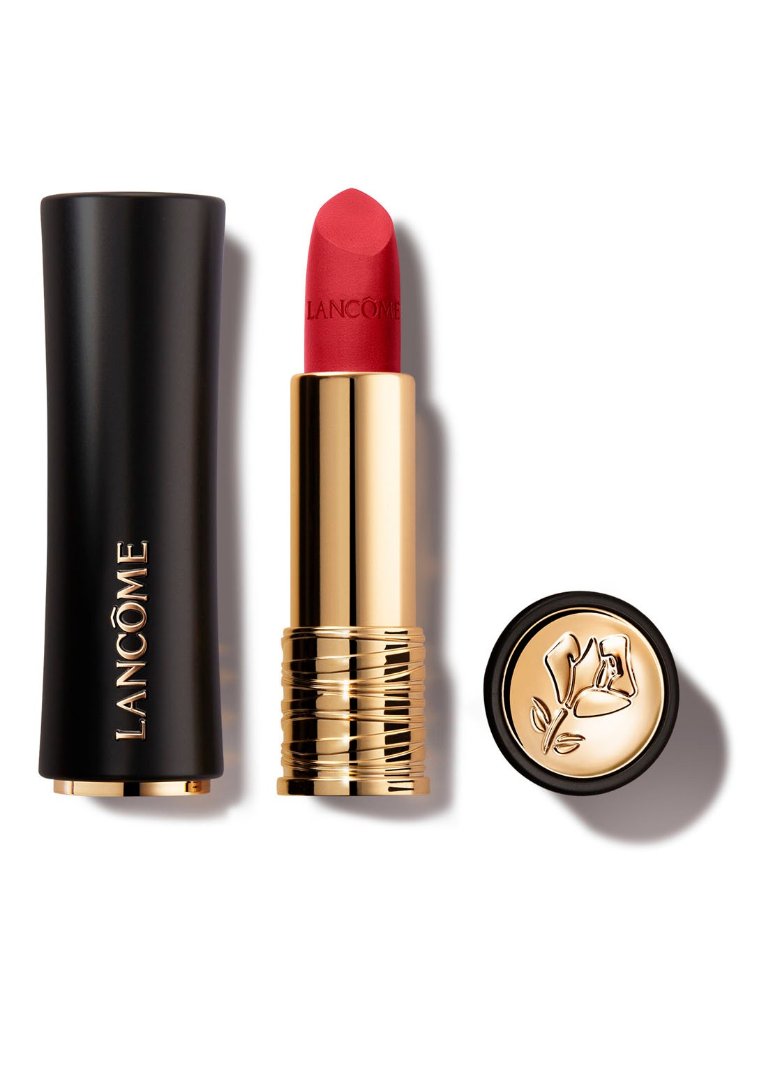 Lancôme Lancôme L'Absolu Rouge Drama Matte Lippenstift  - voorkant 4 158 red is drama
