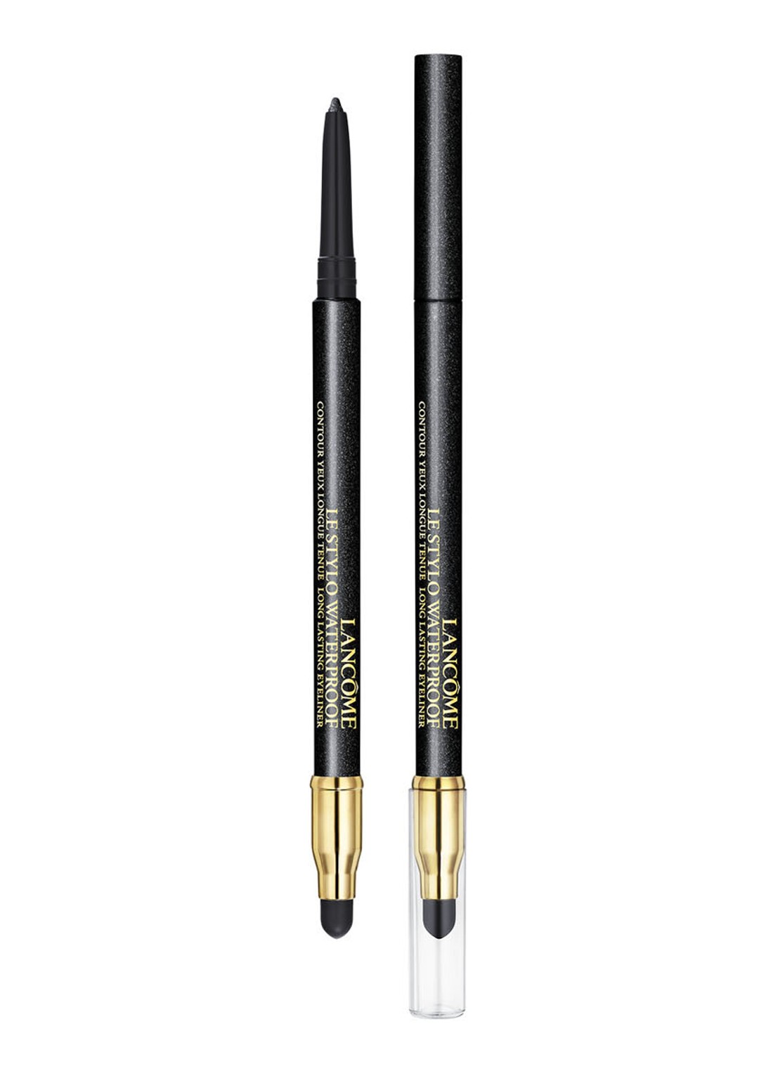 Lancôme Le Stylo Waterproof - oogpotlood  - voorkant 2 01 black metallic