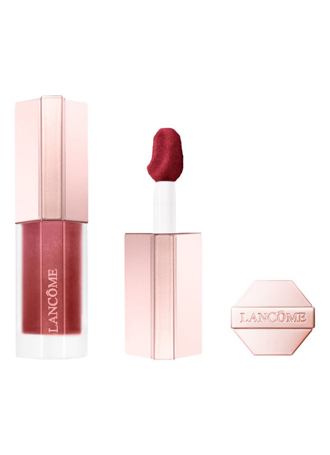 Lancôme Lip Idôle Cuddle Blur - vloeibare lipstick - voorkant 5 90 berry bisou