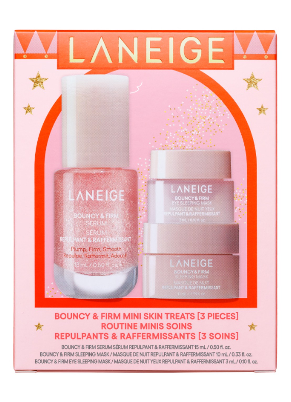 Laneige Bouncy & Firm Mini Skin Treat - Limited Edition verzorgingsset - voorkant undefined