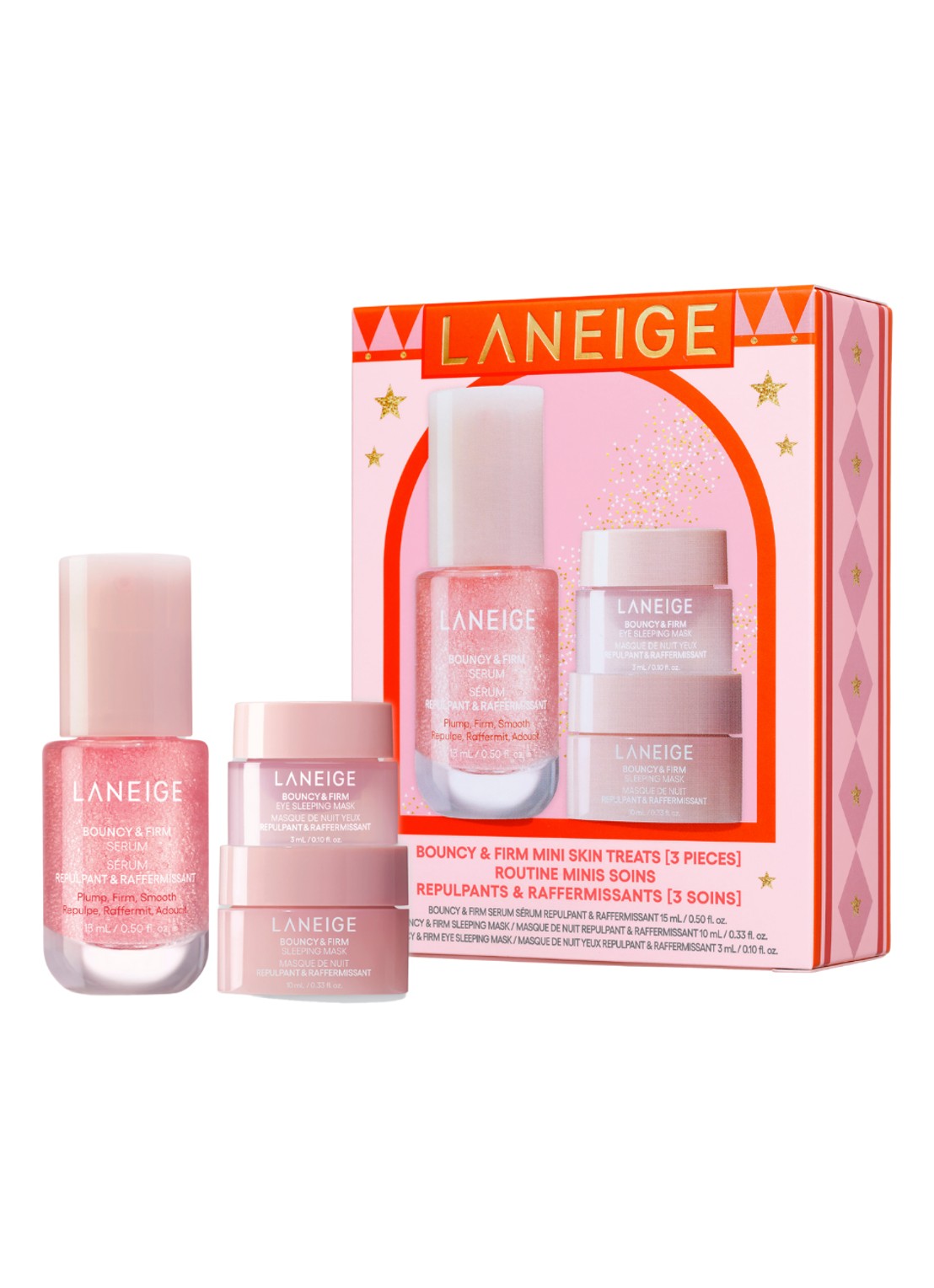 Laneige Bouncy & Firm Mini Skin Treat - Limited Edition verzorgingsset - voorkant 2 undefined