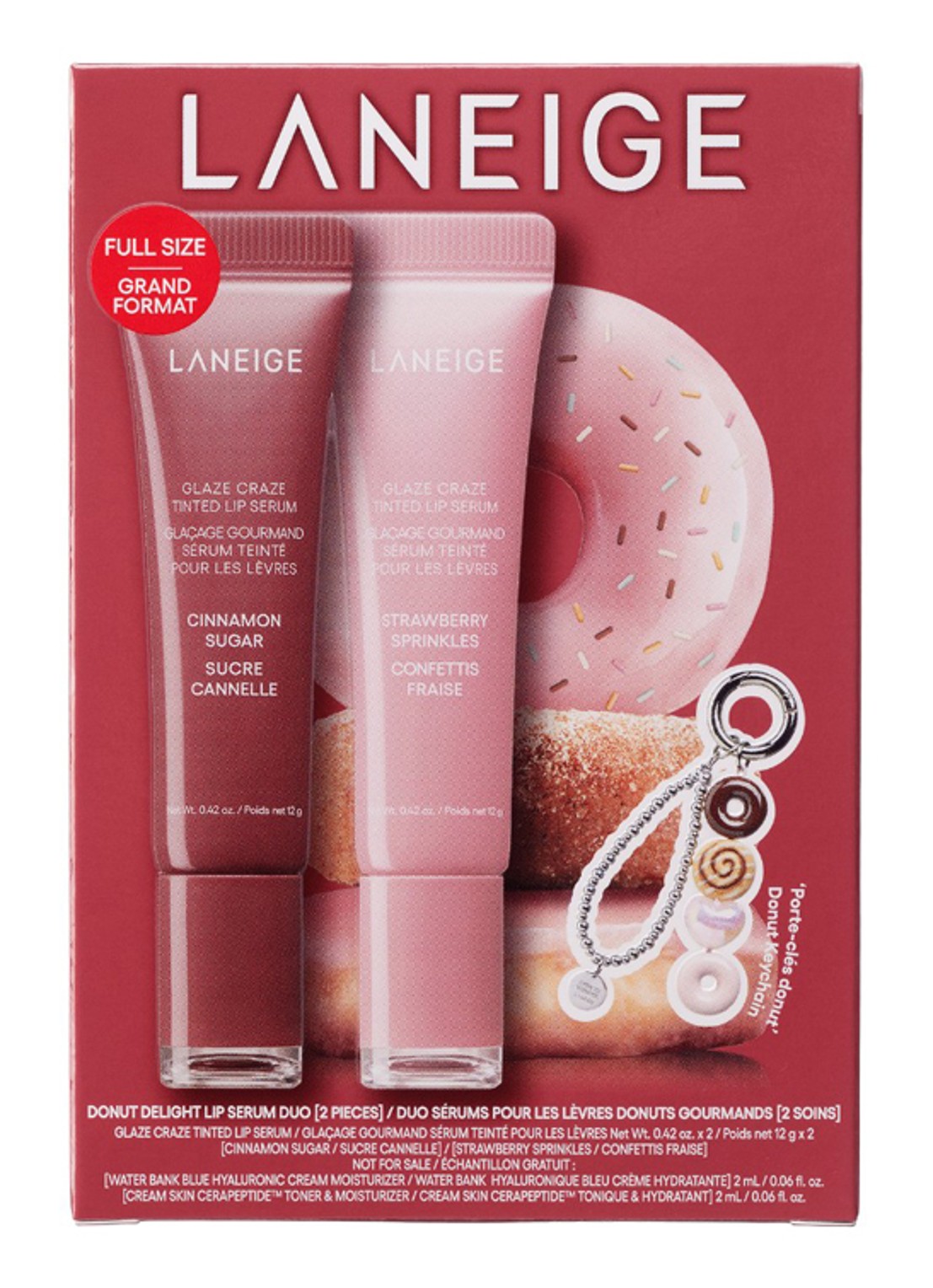 Laneige Donut Delight Lip Serum Duo - make-up set - voorkant undefined