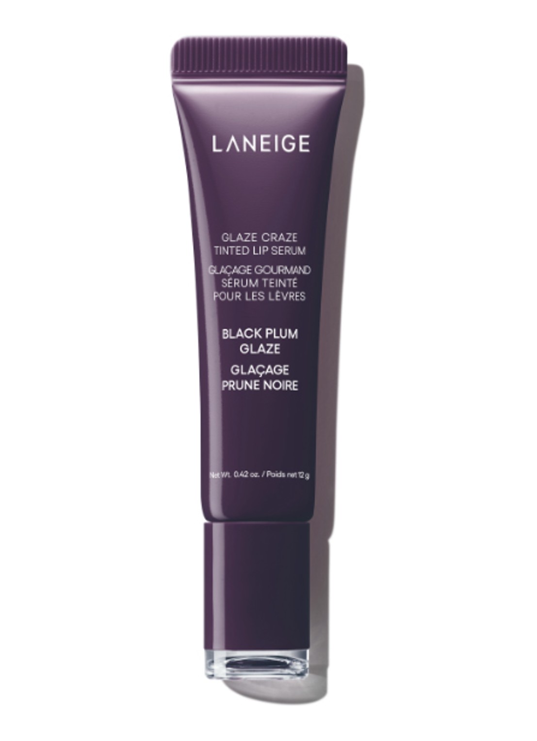 Laneige Glaze Craze Tinted Lip Serum - lipbalsem - voorkant 2 black plum glaze