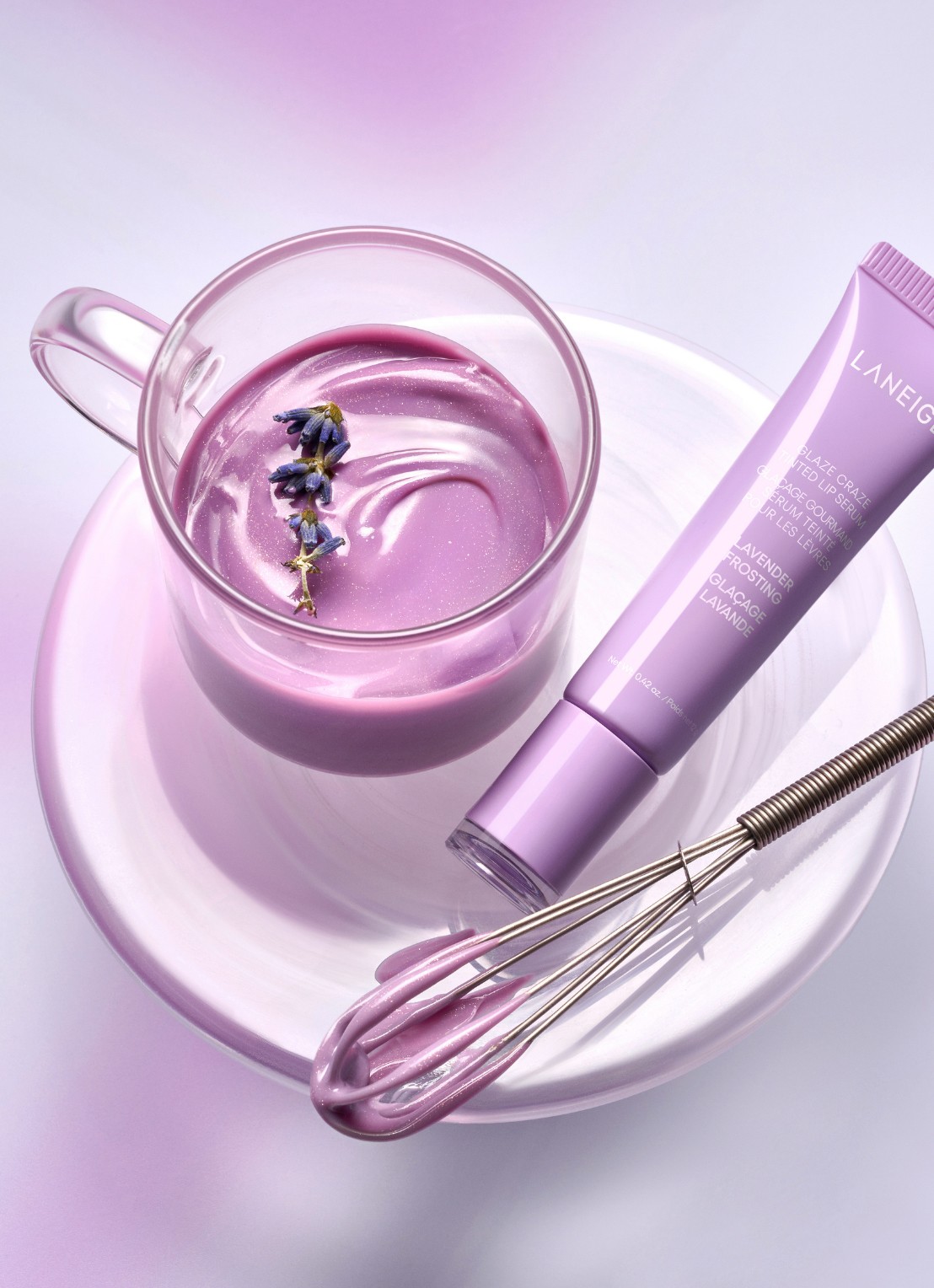 Laneige Glaze Craze Tinted Lip Serum - lipbalsem - detail 4 lavender frosting