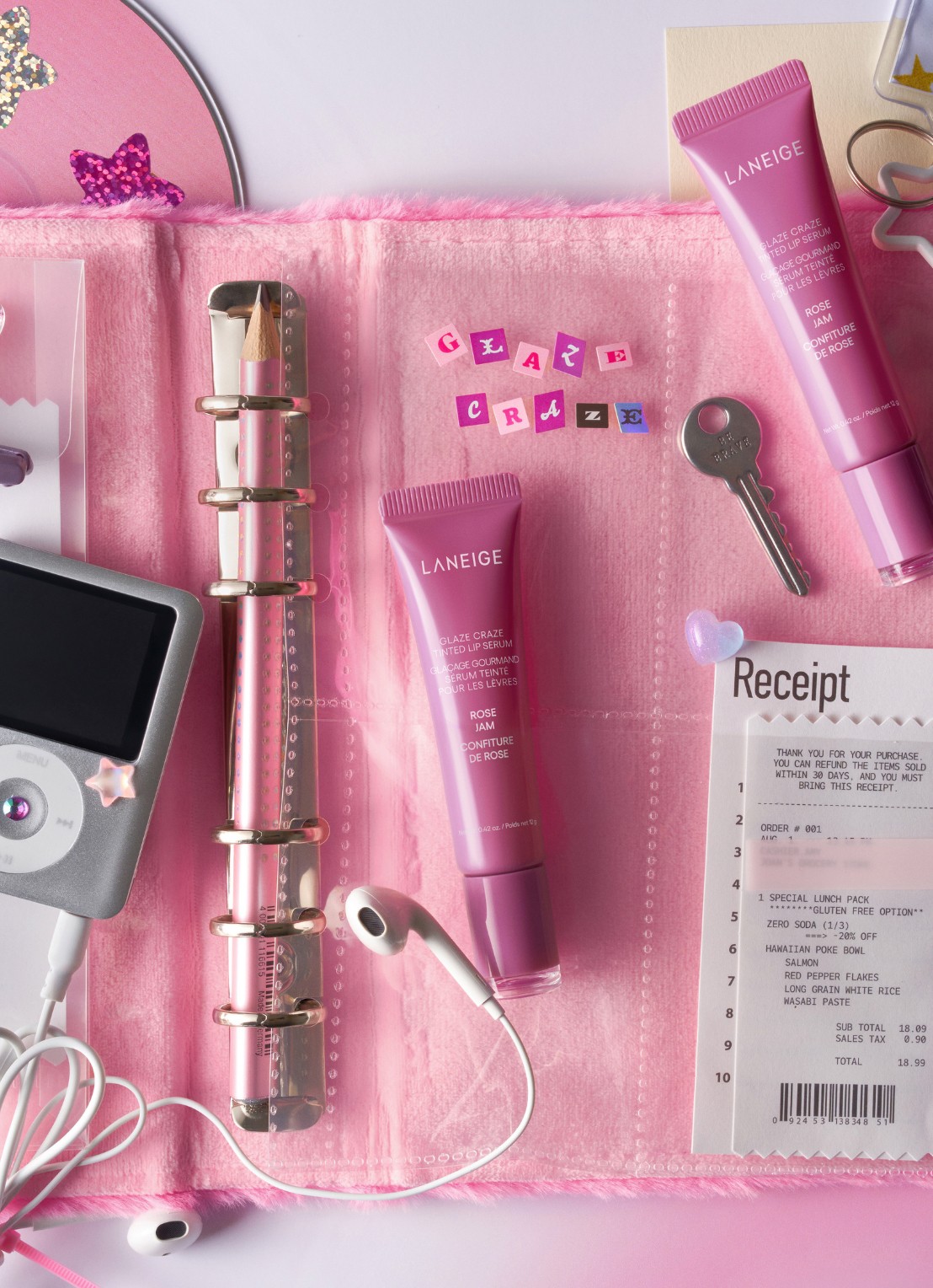 Laneige Glaze Craze Tinted Lip Serum - lipbalsem - detail 2 rose jam
