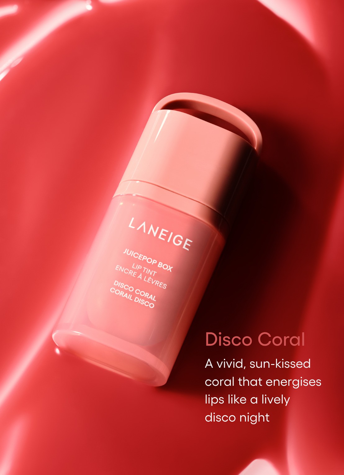 Laneige Juice Pop Box - Lip Tint - detail 4 disco coral