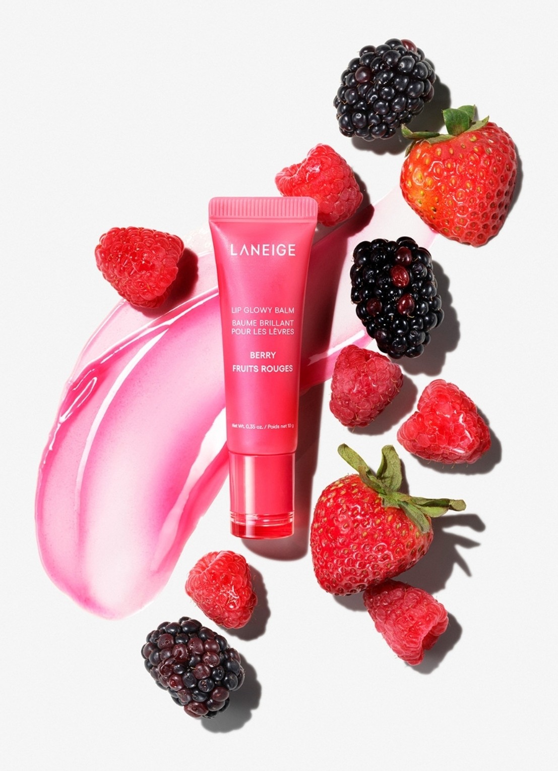 Laneige Lip Glowy Balm - lipbalsem - detail 3 berry