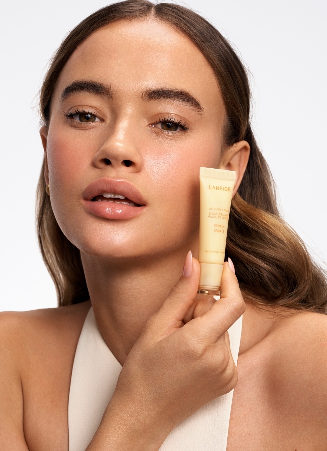 Laneige Lip Glowy Balm - lipbalsem - detail 4 vanilla