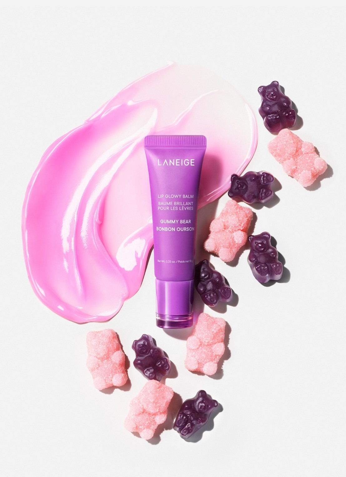 Laneige Lip Glowy Balm - lipbalsem - detail 5 gummy bear