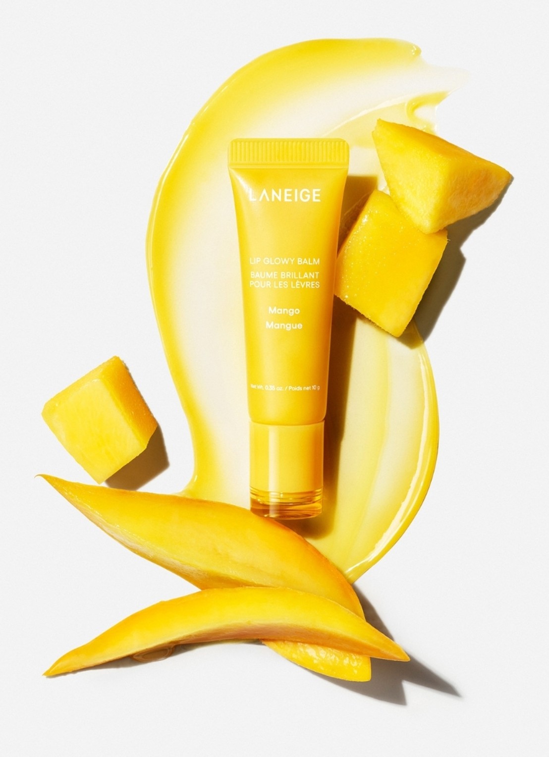 Laneige Lip Glowy Balm - lipbalsem - detail 3 mango