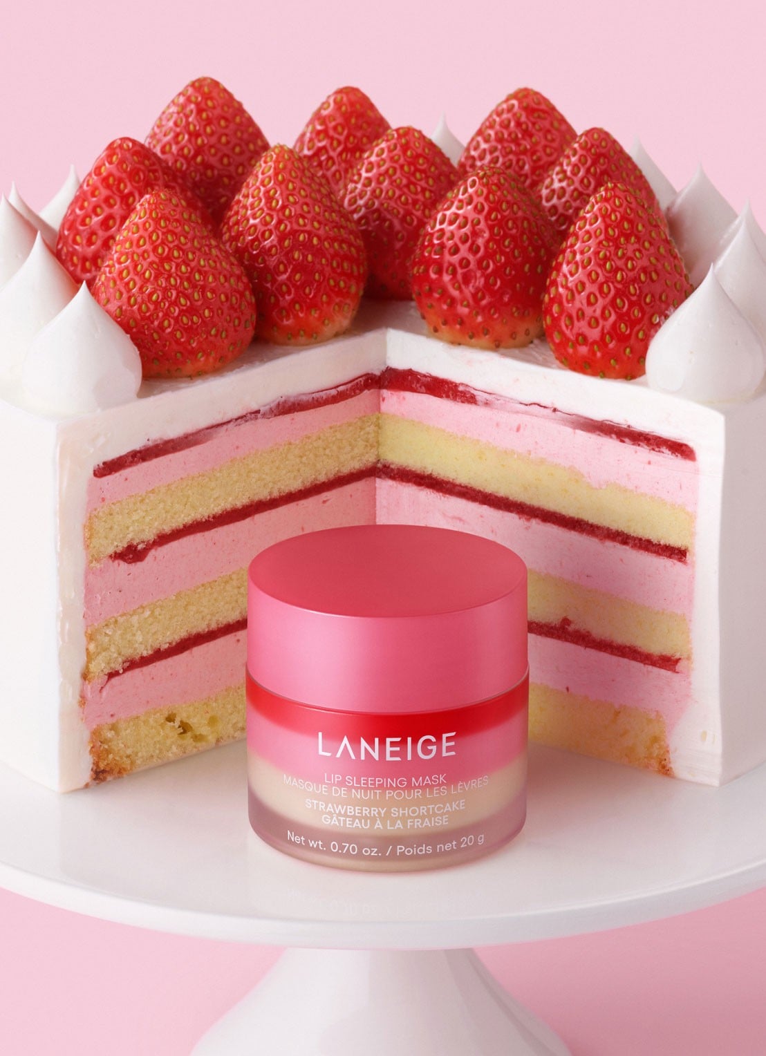 Laneige Lip Sleeping Mask Strawberry Shortcake - lipmasker - detail 2 undefined