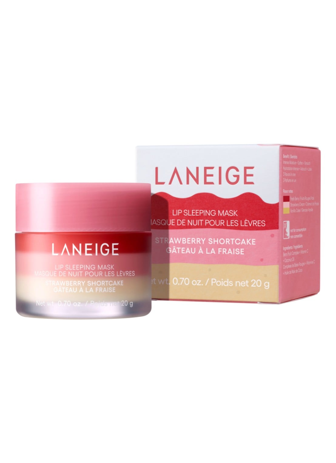 Laneige Lip Sleeping Mask Strawberry Shortcake - lipmasker - voorkant 7 undefined