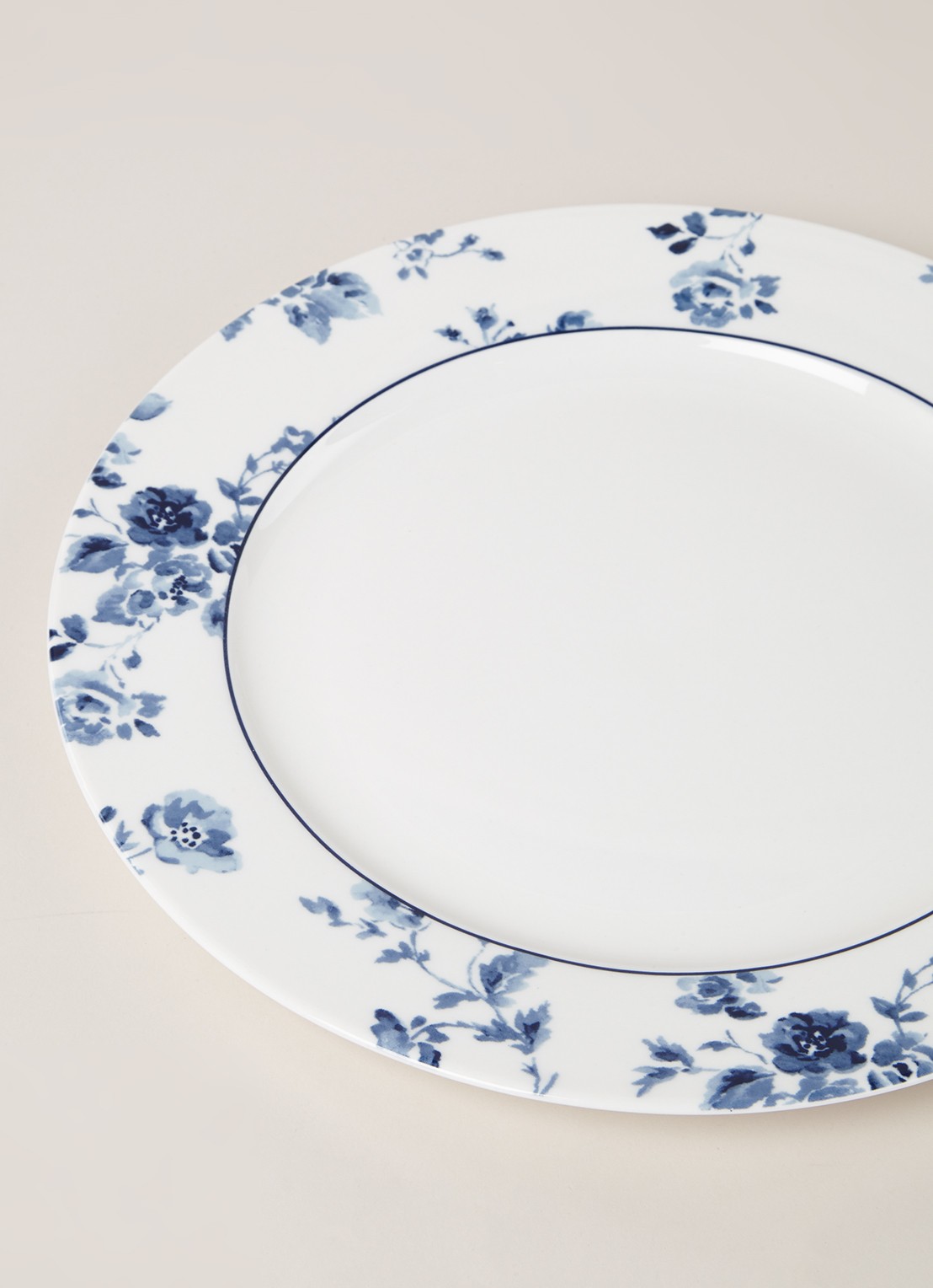 Laura Ashley Rose onderbord 30 cm - detail 3 wit