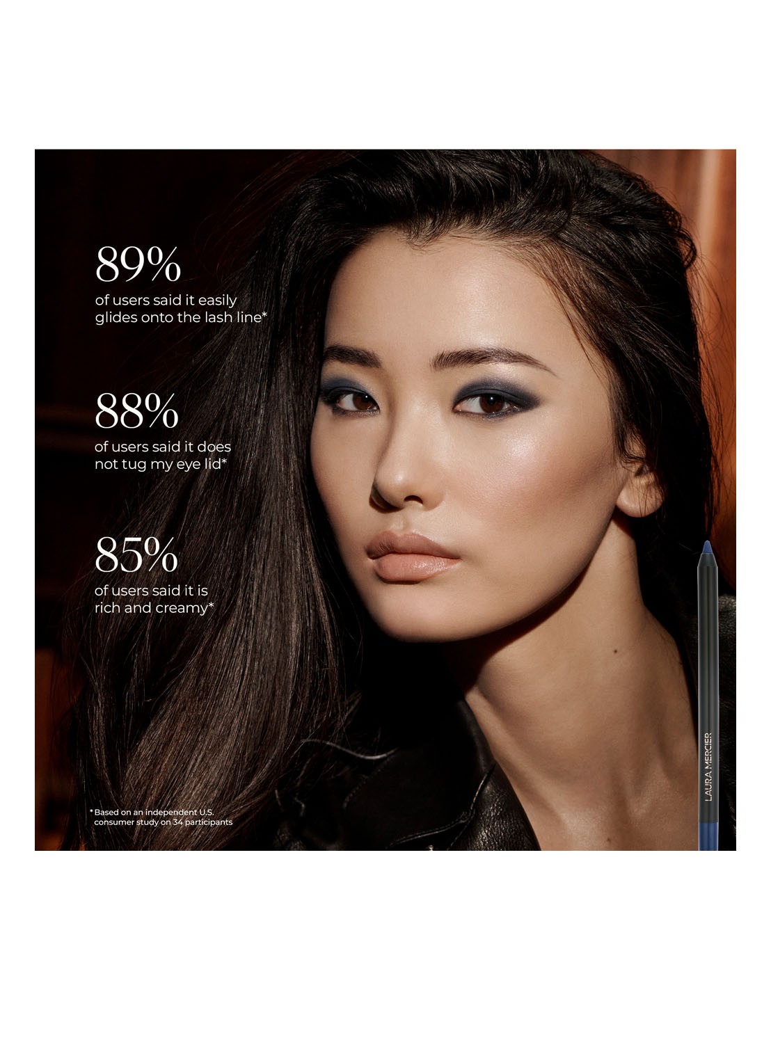Laura Mercier Caviar Eyeliner - oogpotlood - detail 4 blue marine