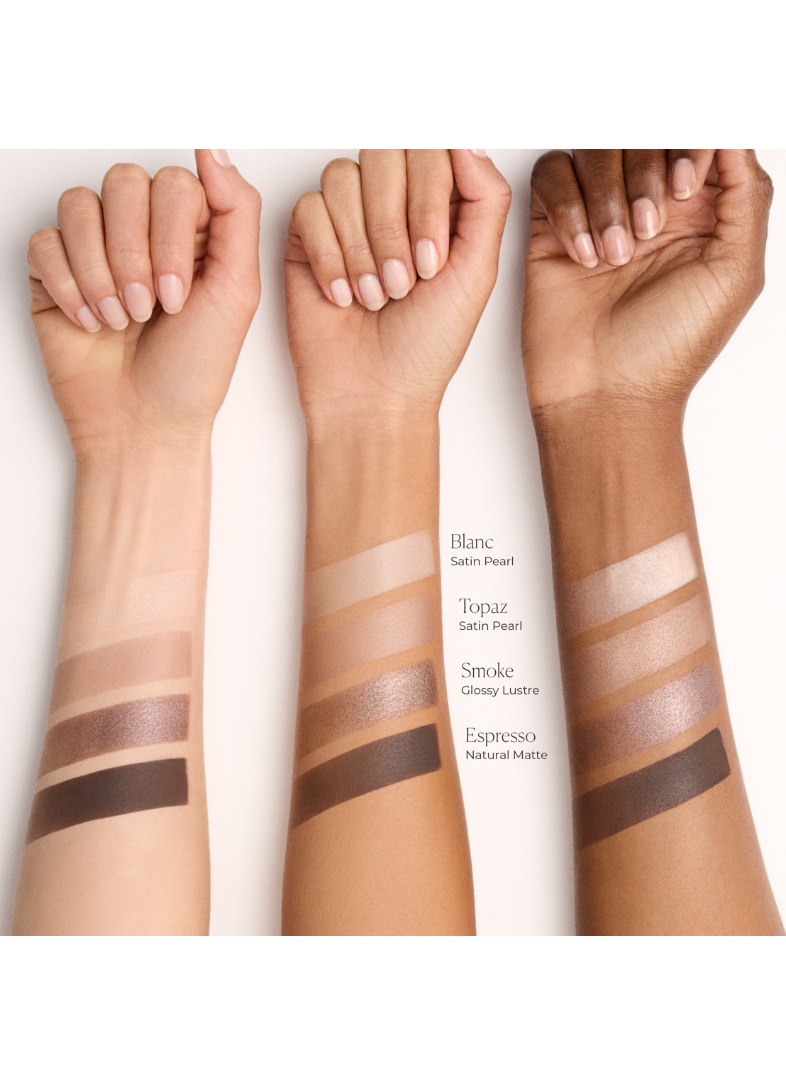 Laura Mercier Caviar Eyeshadow Quad - oogschaduwpalet - detail 3 modern neutrals