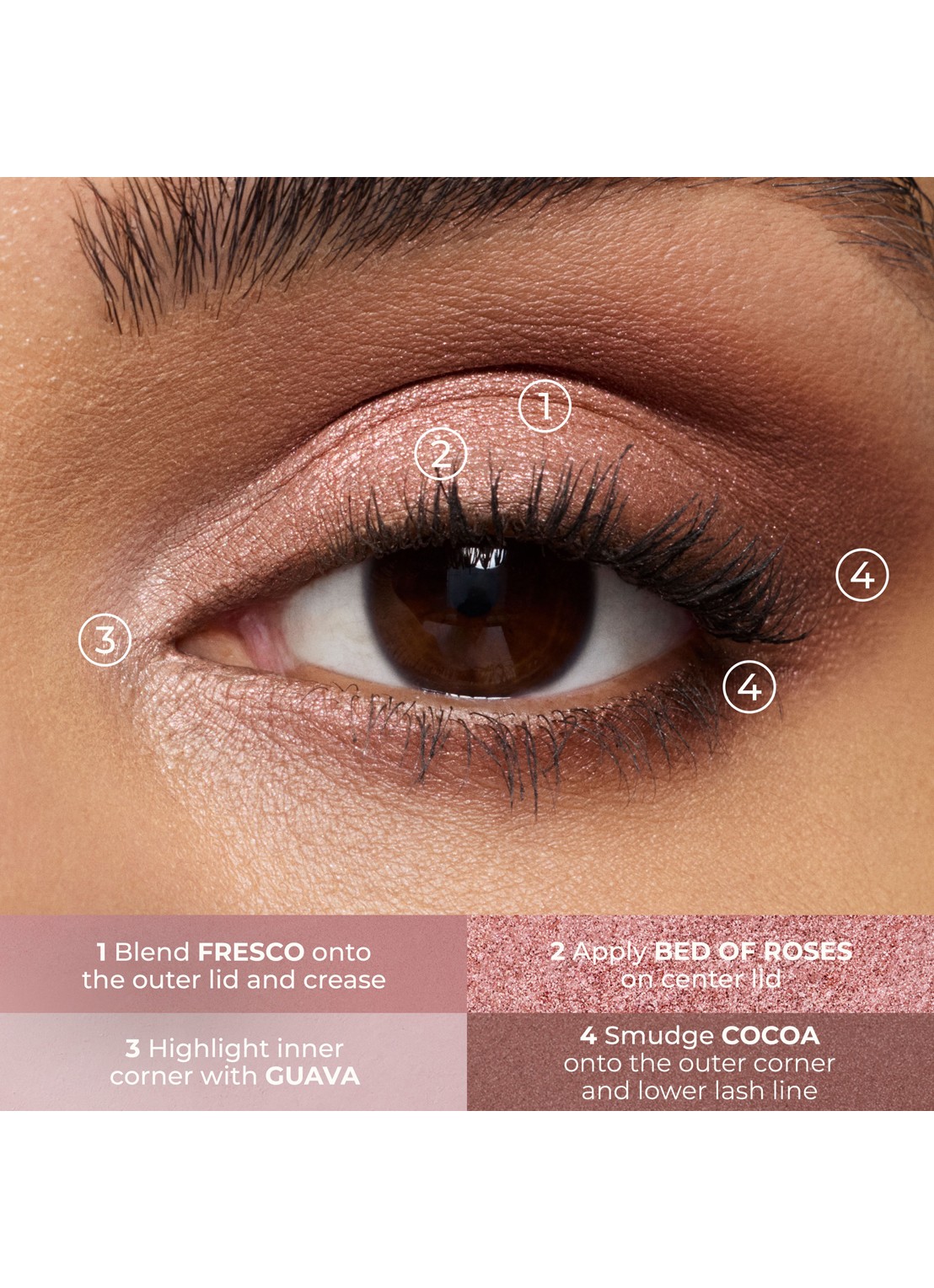 Laura Mercier Caviar Eyeshadow Quad - oogschaduwpalet - detail 6 rosewood romance