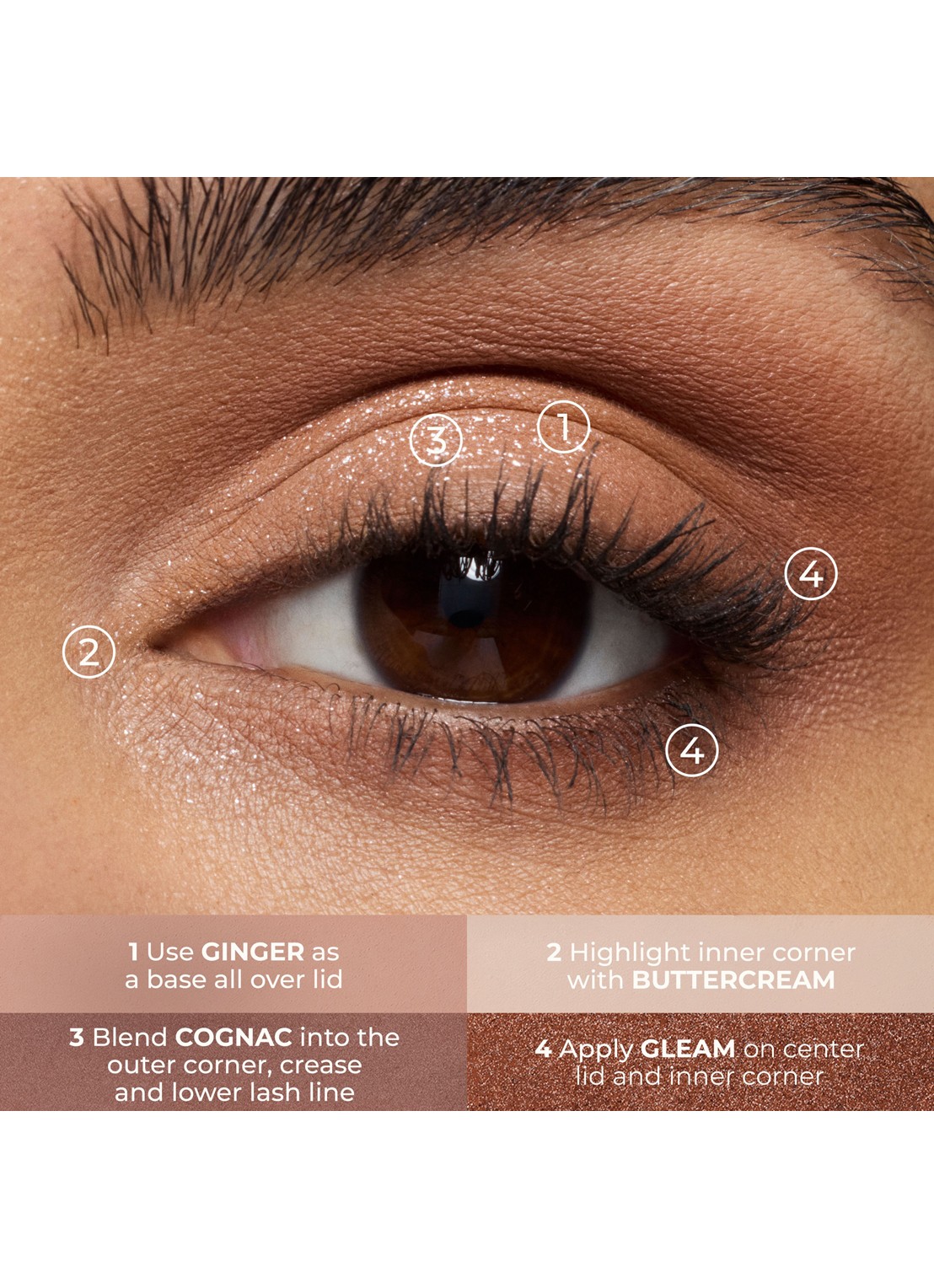 Laura Mercier Caviar Eyeshadow Quad - oogschaduwpalet - detail 6 ginger bloom