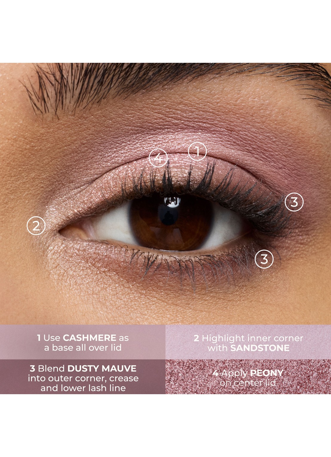 Laura Mercier Caviar Eyeshadow Quad - oogschaduwpalet - detail 6 mauve moonlight
