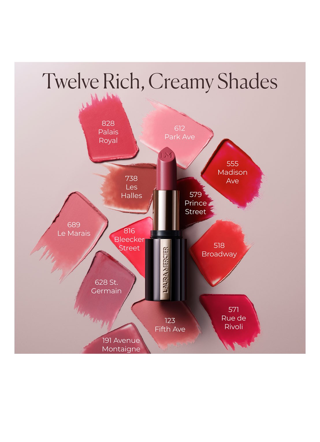Laura Mercier Caviar Hydra-Crème Lipstick - navulbare lipstick - detail 8 555 madison ave