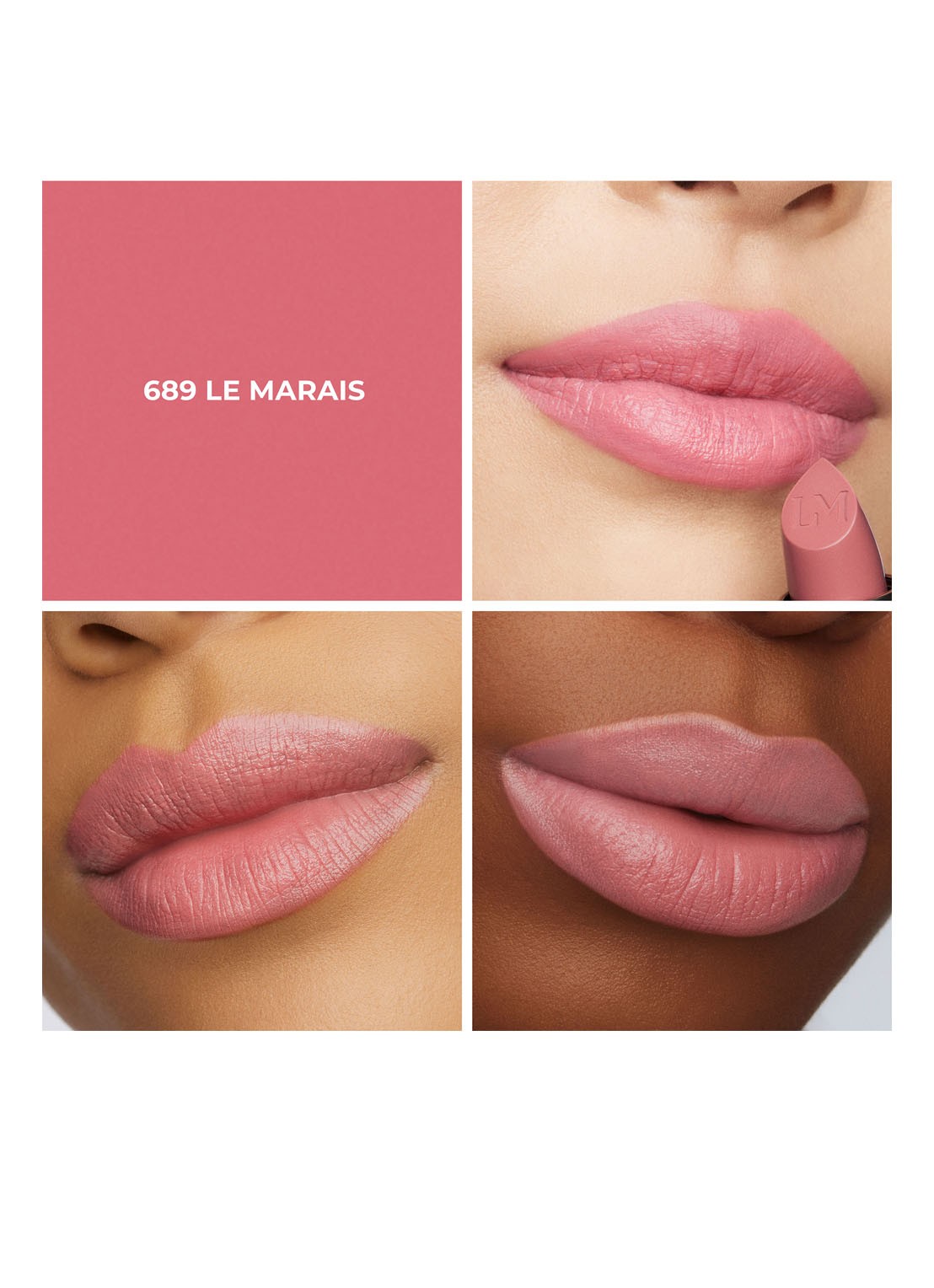 Laura Mercier Caviar Hydra-Crème Lipstick - navulbare lipstick - achterkant 8 689 le marais