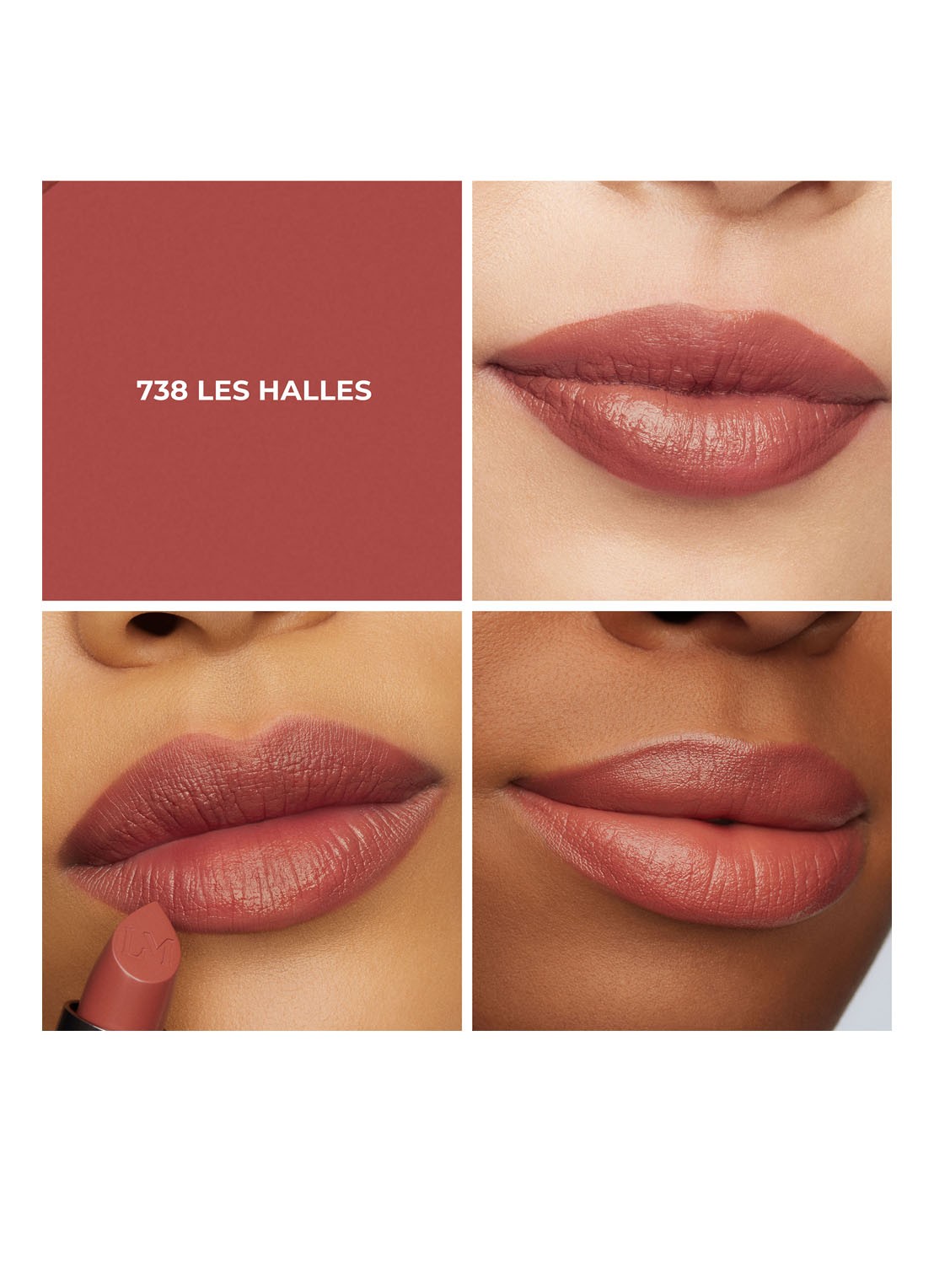 Laura Mercier Caviar Hydra-Crème Lipstick - navulbare lipstick - achterkant 738 les halles