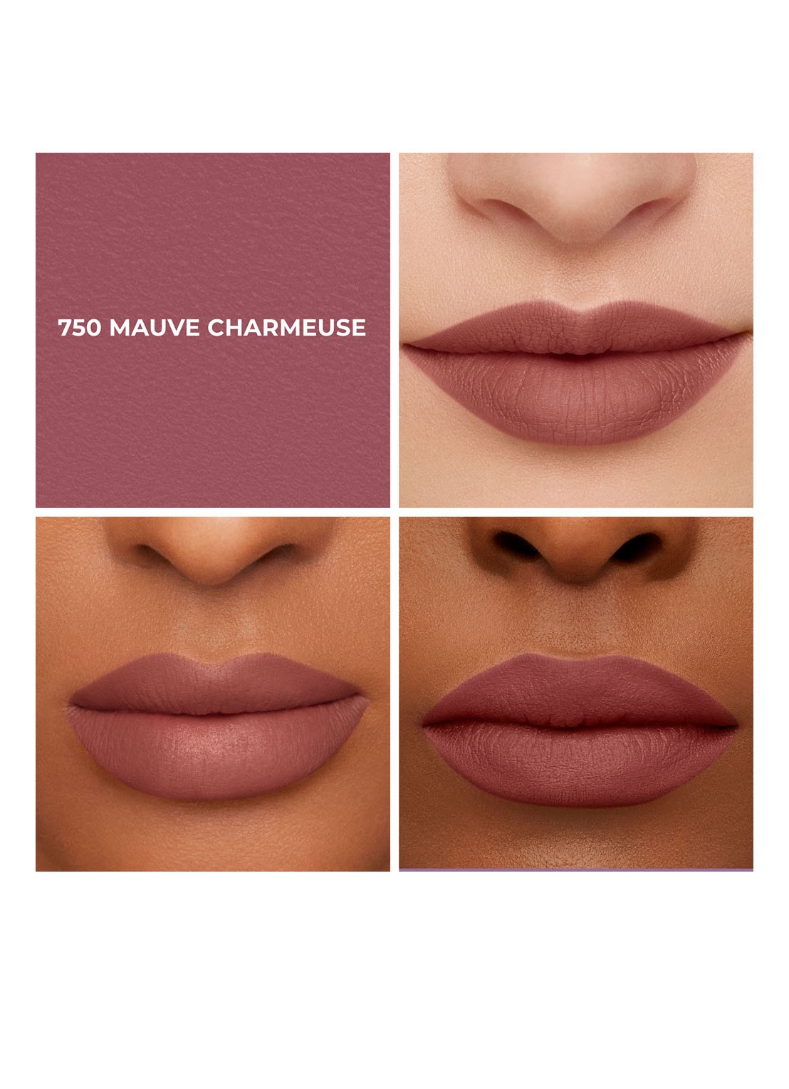 Laura Mercier Caviar Smoothing Matte Lipstick Refill - navulling - detail 4 750 mauve charmeuse
