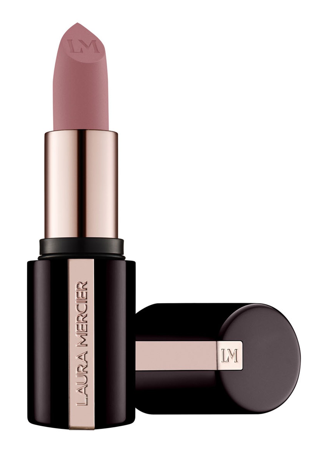 Laura Mercier Caviar Smoothing Matte Lipstick - voorkant 168 pink chiffon