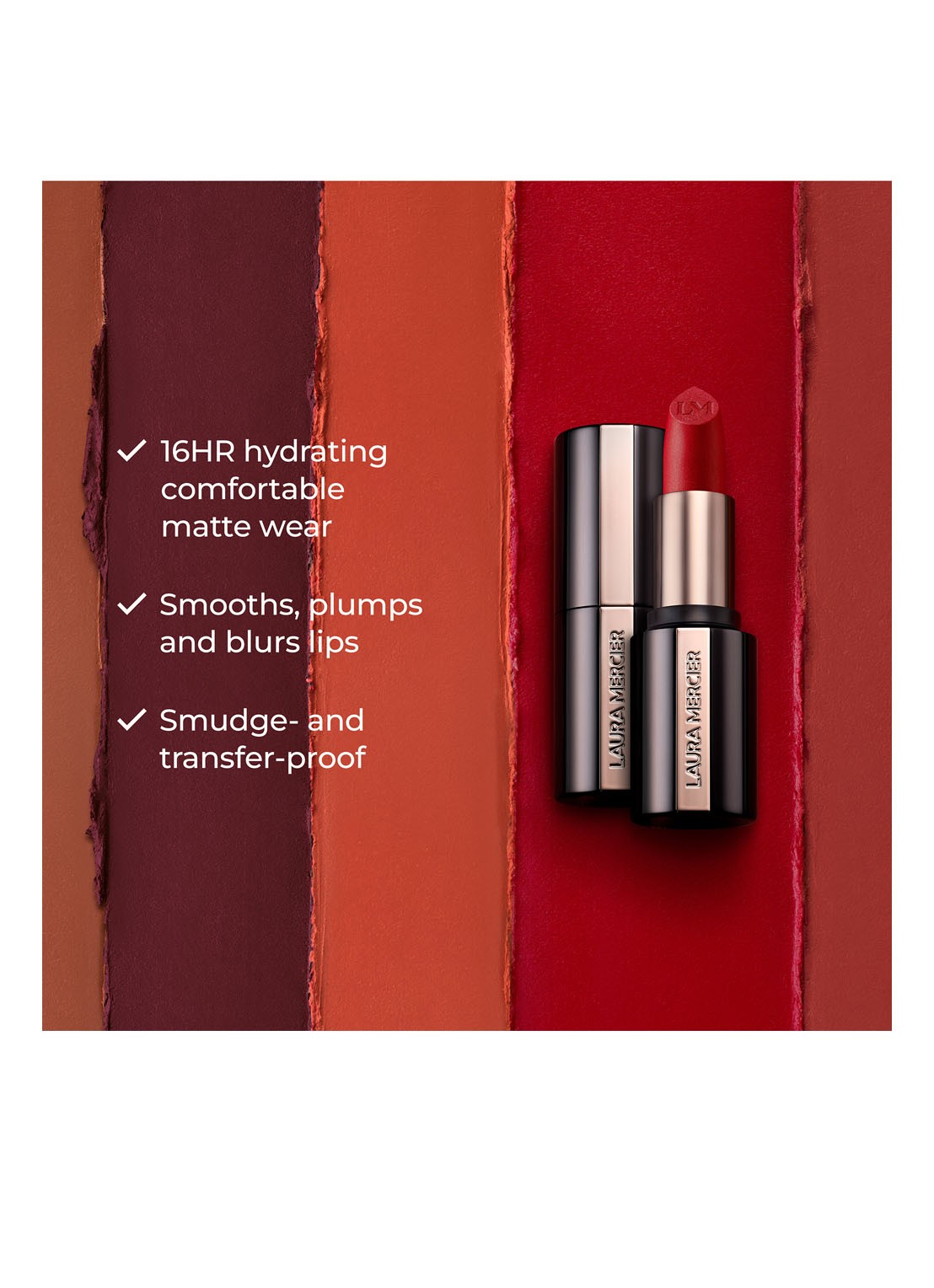 Laura Mercier Caviar Smoothing Matte Lipstick - detail 6 198 brown suede